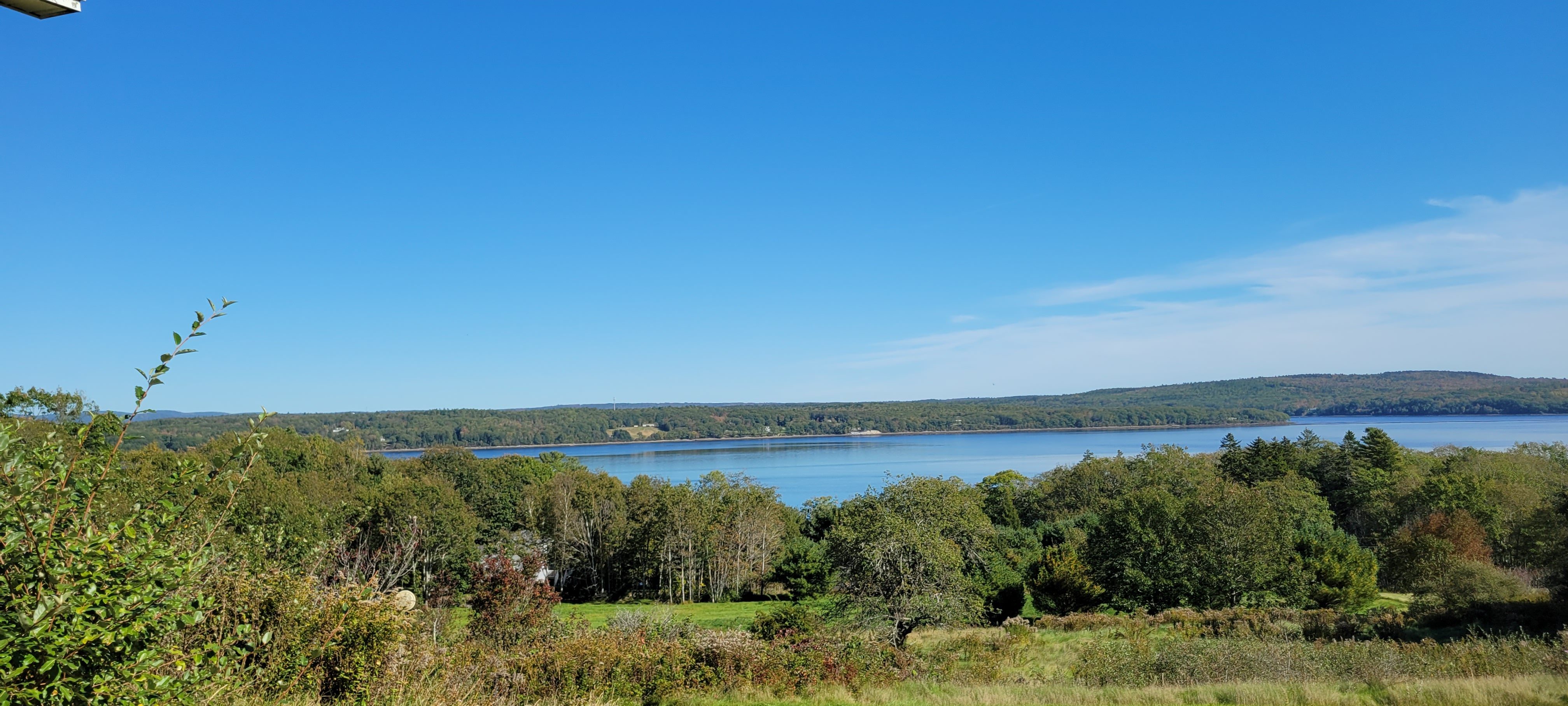 This is the view from the house where Tina Pesce lived in Stockton Springs, Maine. 