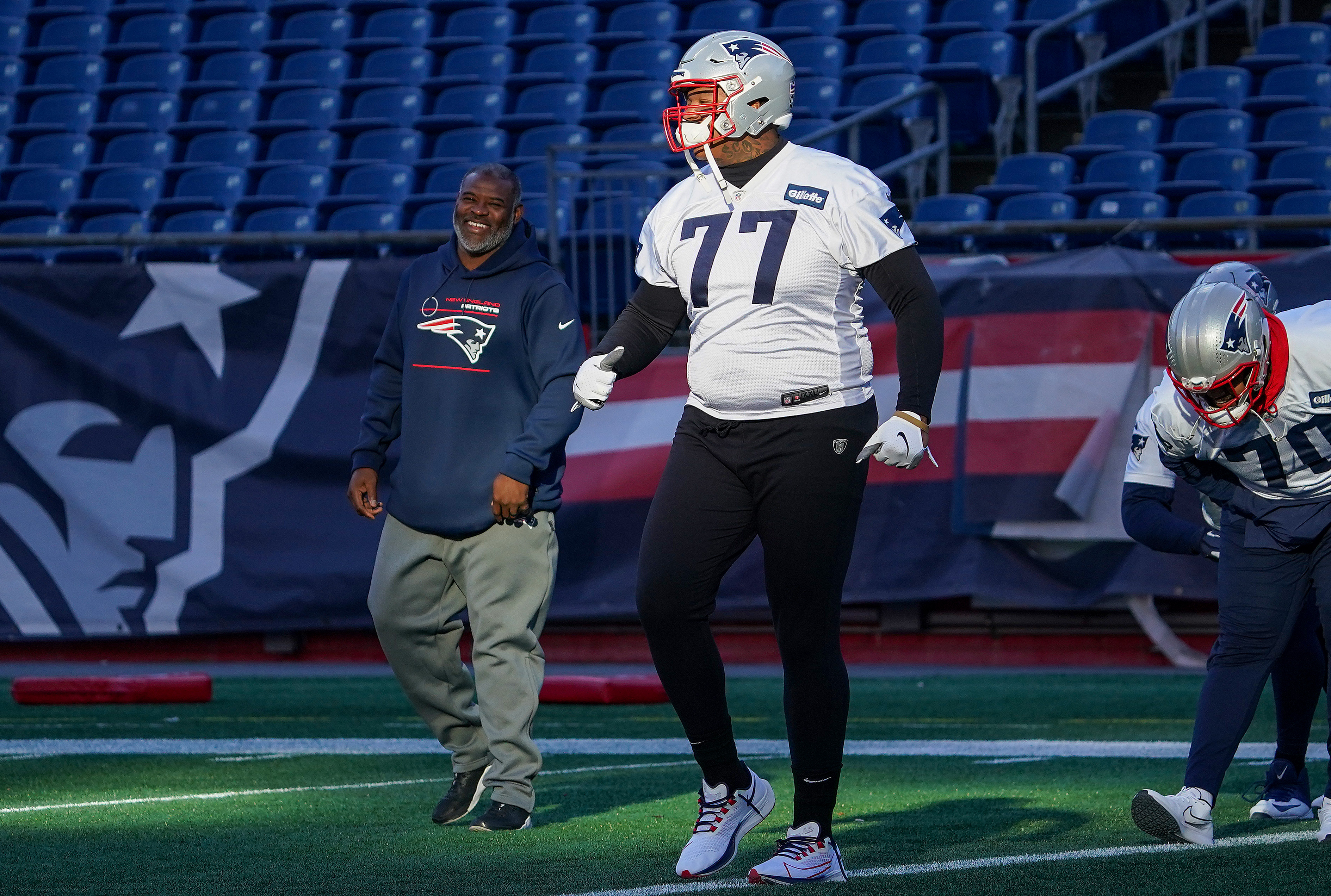 Trent Brown's role in Patriots' running game success has been hard to miss  - The Boston Globe