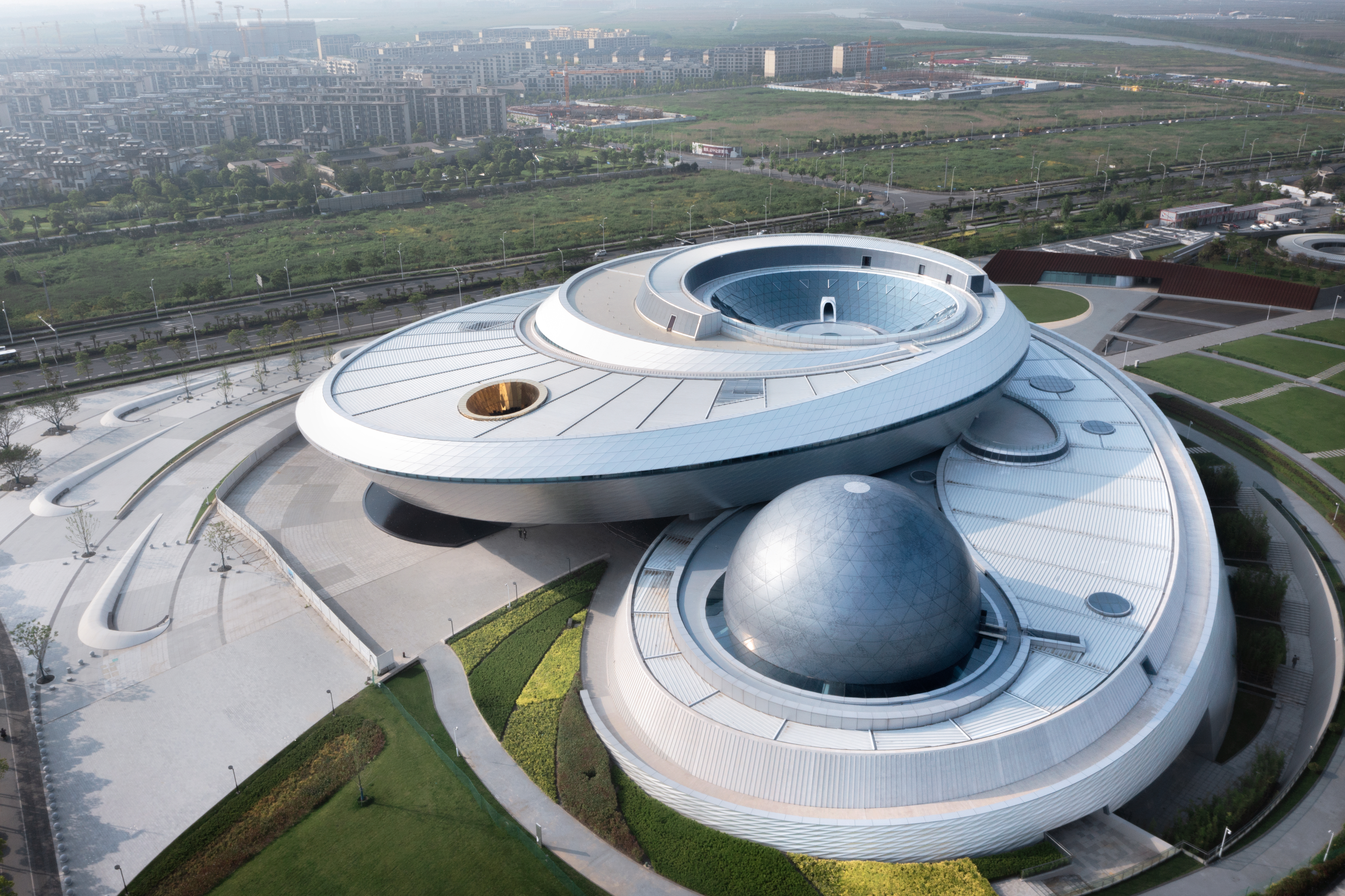 At 420,000 square feet, the astronomical branch of the Shanghai Science and Technology Museum is said to be the largest museum in the world solely dedicated to the study of astronomy.