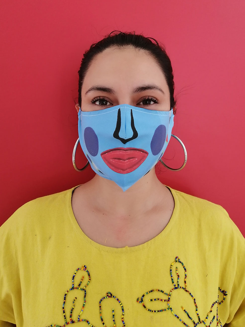 The "Azul" mask by Mexican fashion designer Carla Fernández.