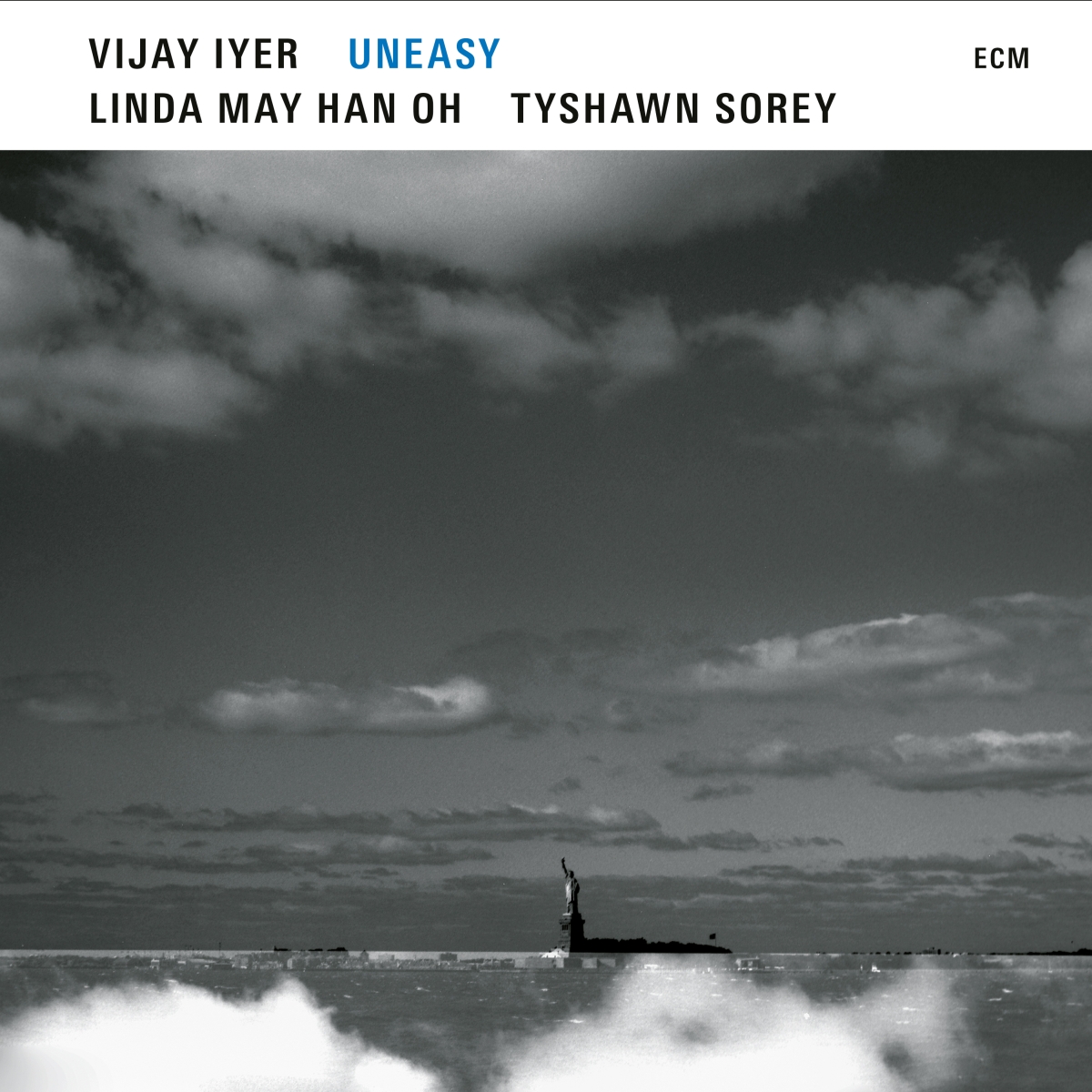 The cover of "Uneasy," featuring Woong Chul An’s image of the Statue of
Liberty.
