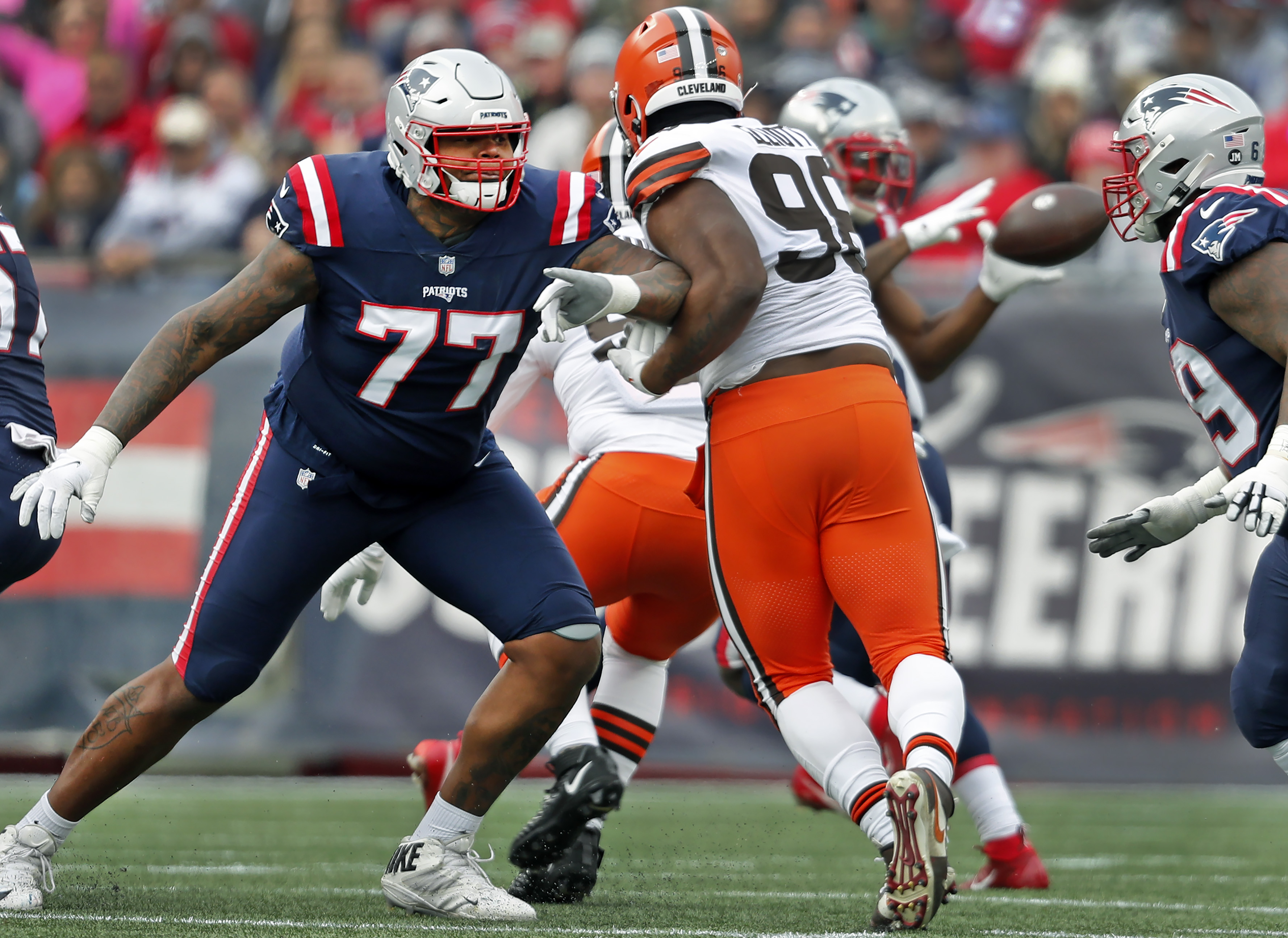 Patriots tackle Trent Brown happy to be back on the field 'but definitely  not satisfied' - The Boston Globe