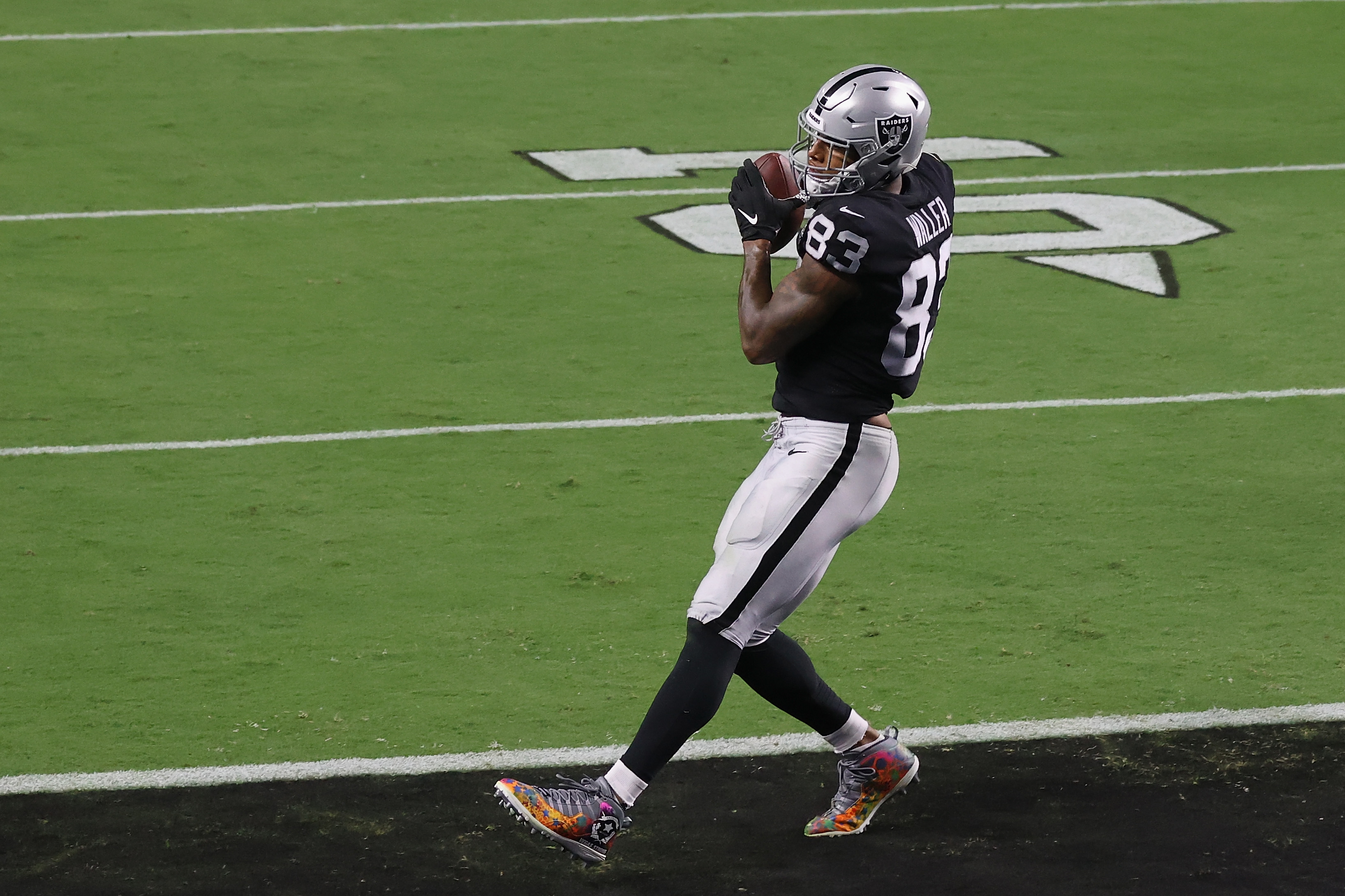 Darren Waller (above) has become Derek Carr's favorite target.