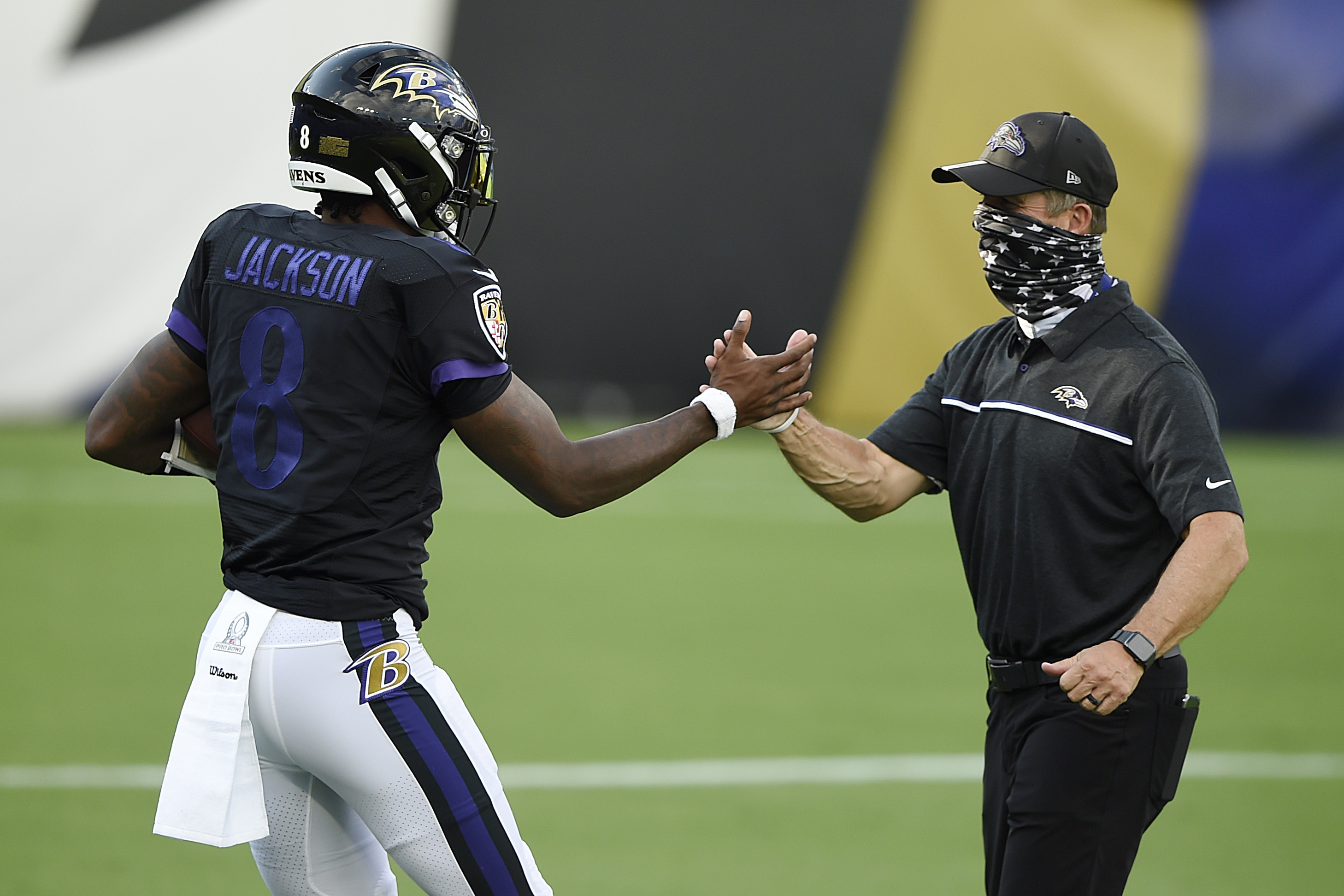 Lamar Jackson and John Harbaugh will lead the Ravens against the Patriots.