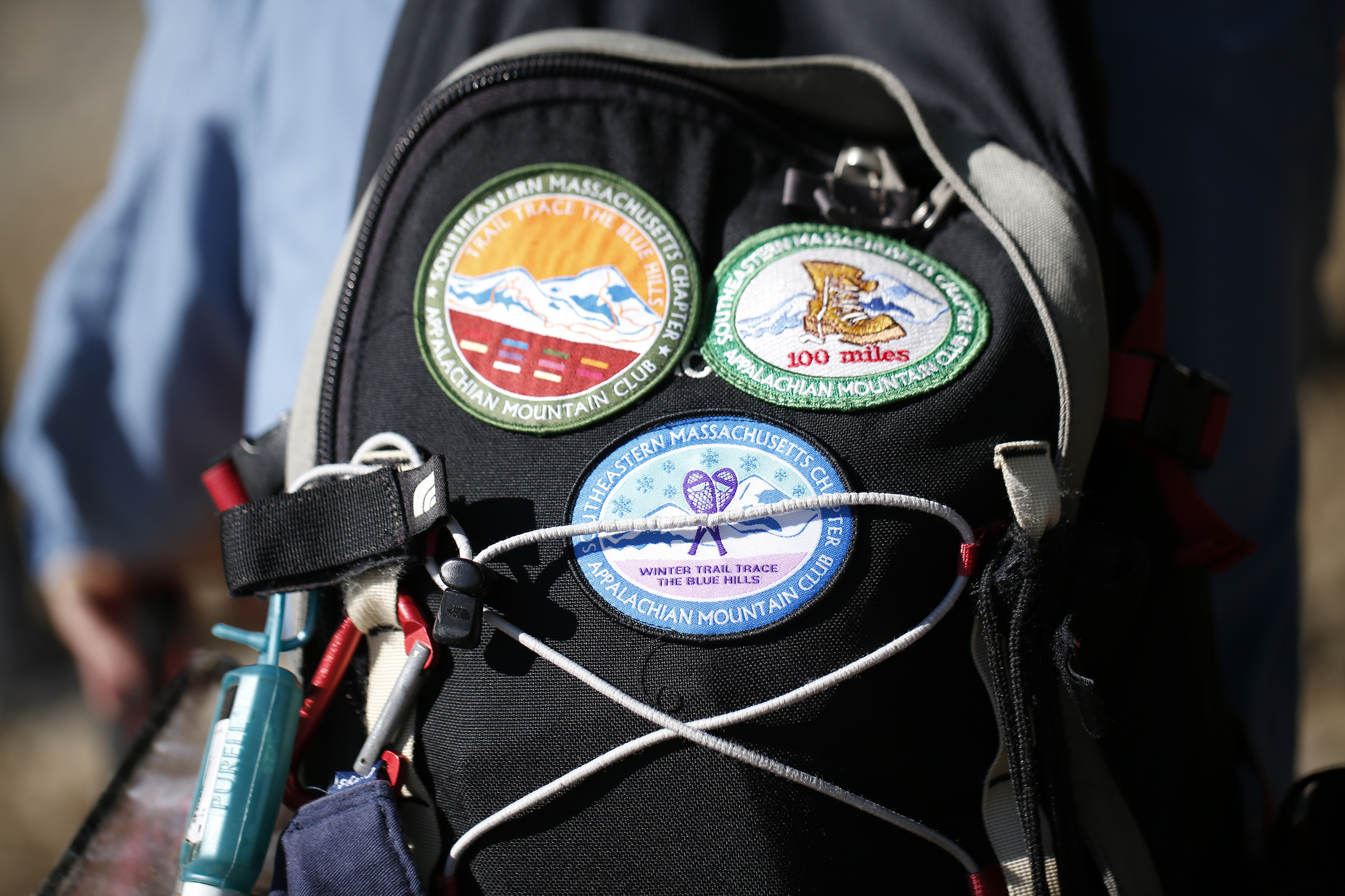 Appalachian Mountain Club patches are a source of pride among hikers.