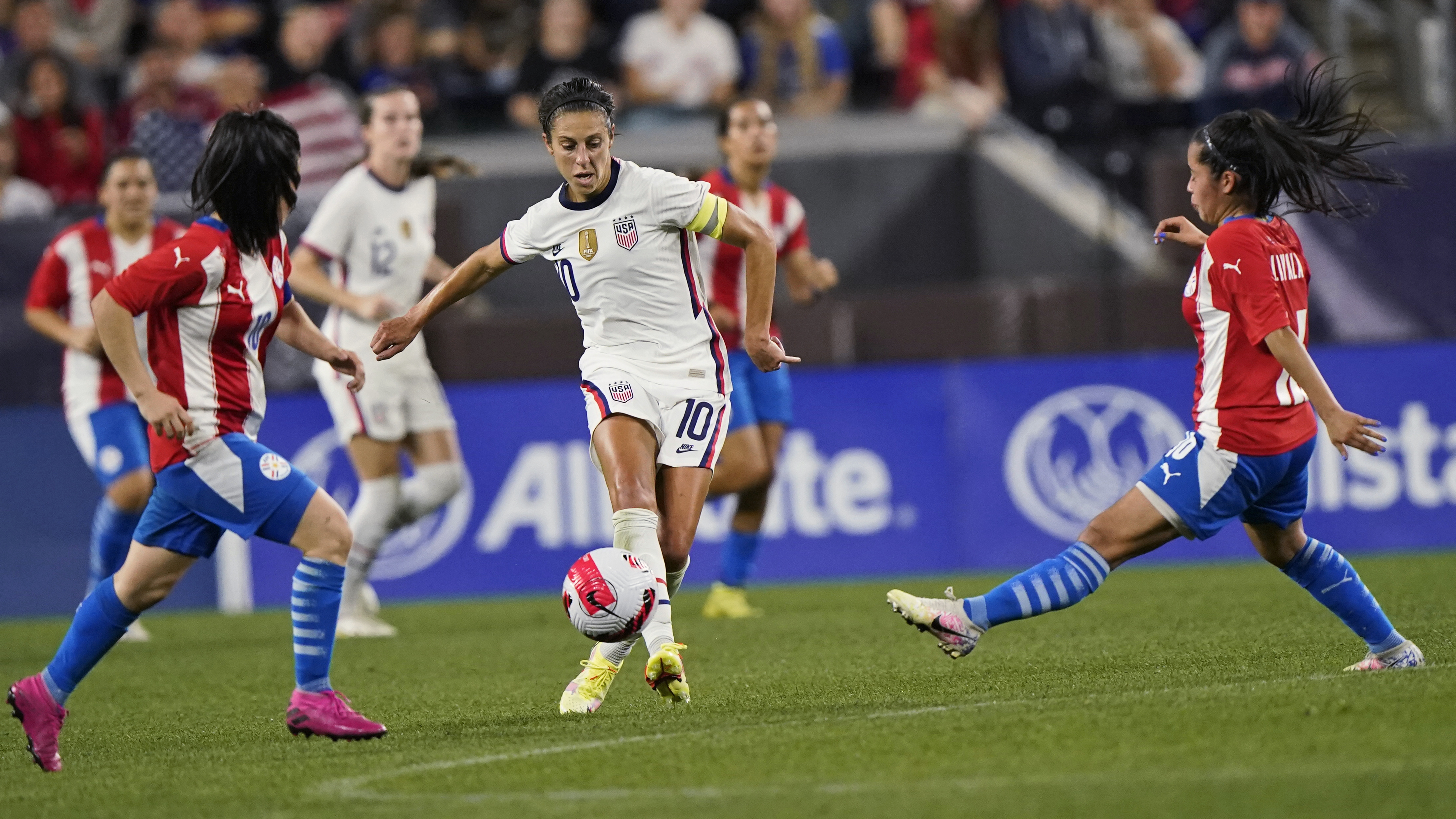 Carli Lloyd scores 5 goals, US women rout Paraguay 9-0
