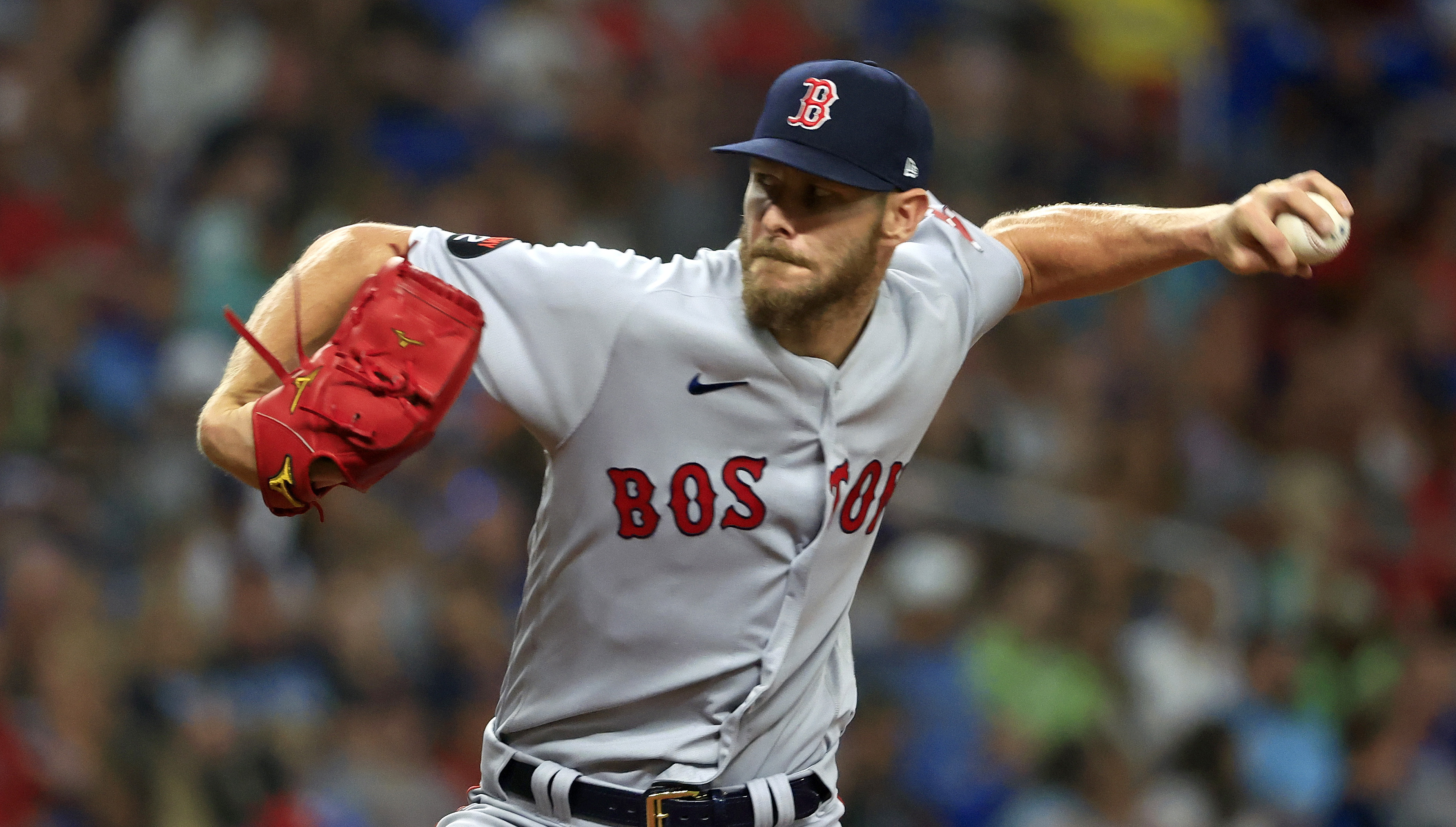 Red Sox pitcher Chris Sale throws five scoreless innings in 2022 debut
