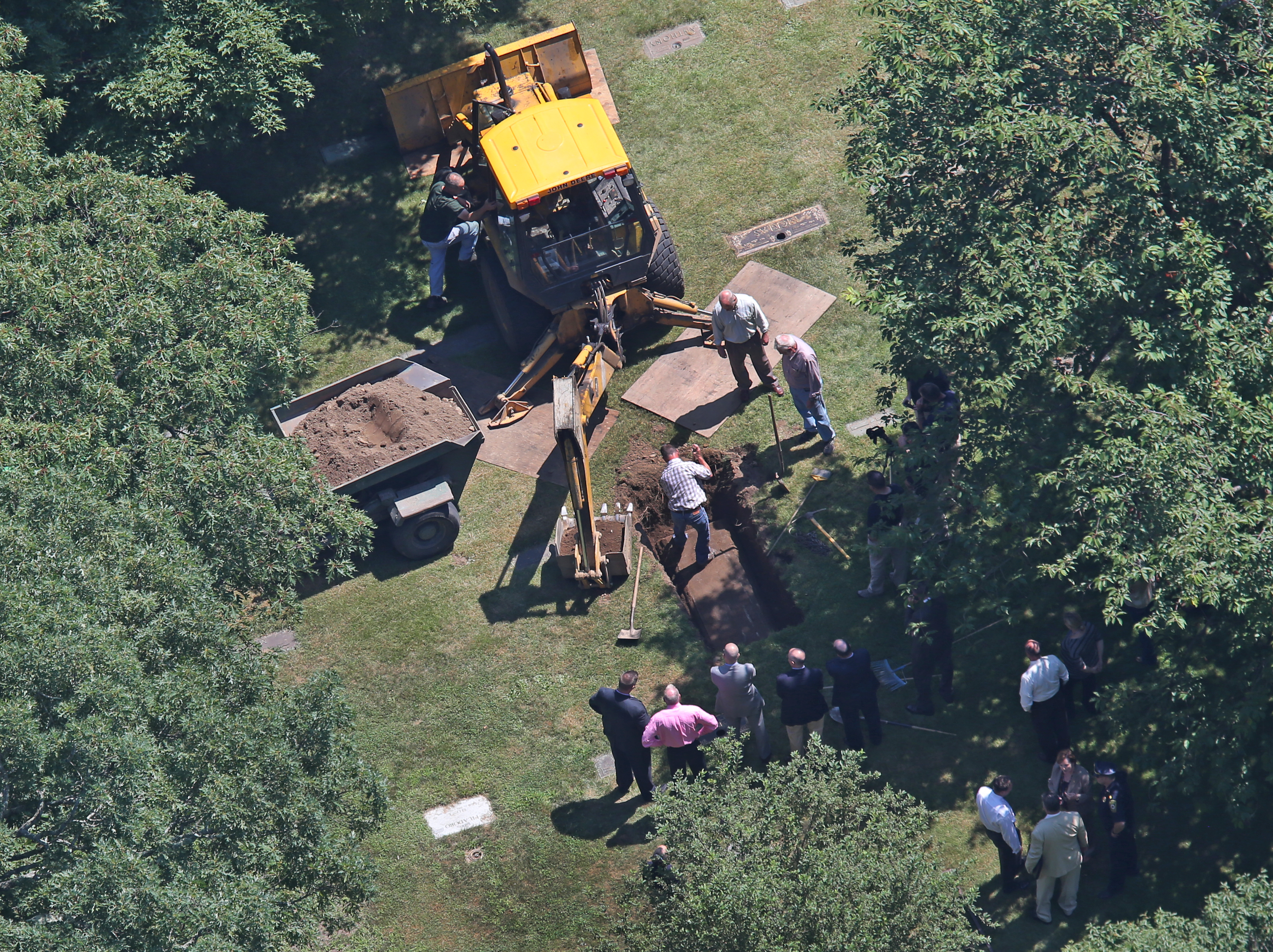 Albert DeSalvo's body was buried in Puritan Lawn Memorial Park in Peabody in July 2013.