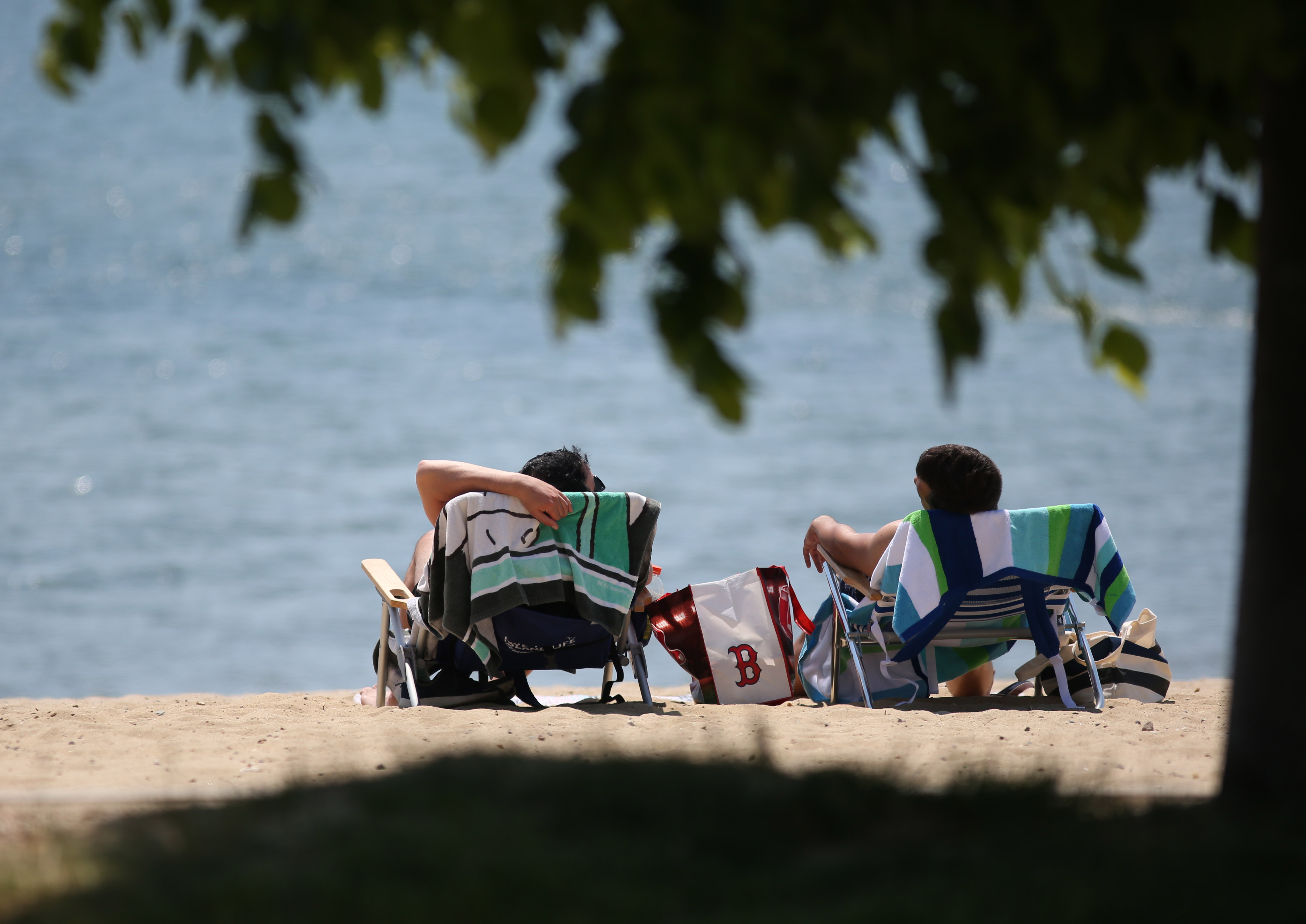Carson Beach in South Boston is a good place to relax on a warm day.