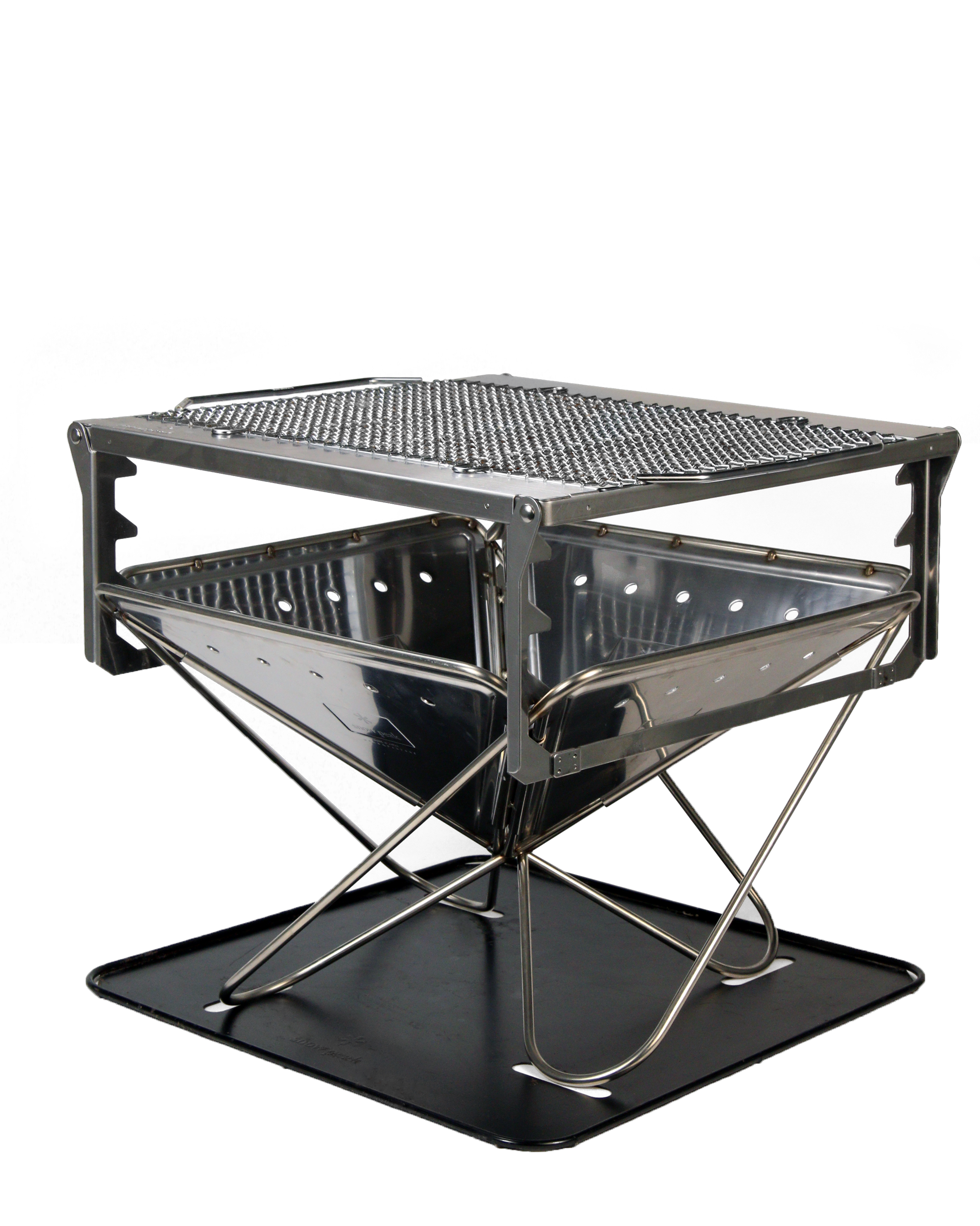 Snow Peak’s Takibi Fire and Grill lets you enjoy an open fire for warmth, food prep, and fun without impacting your campsite.