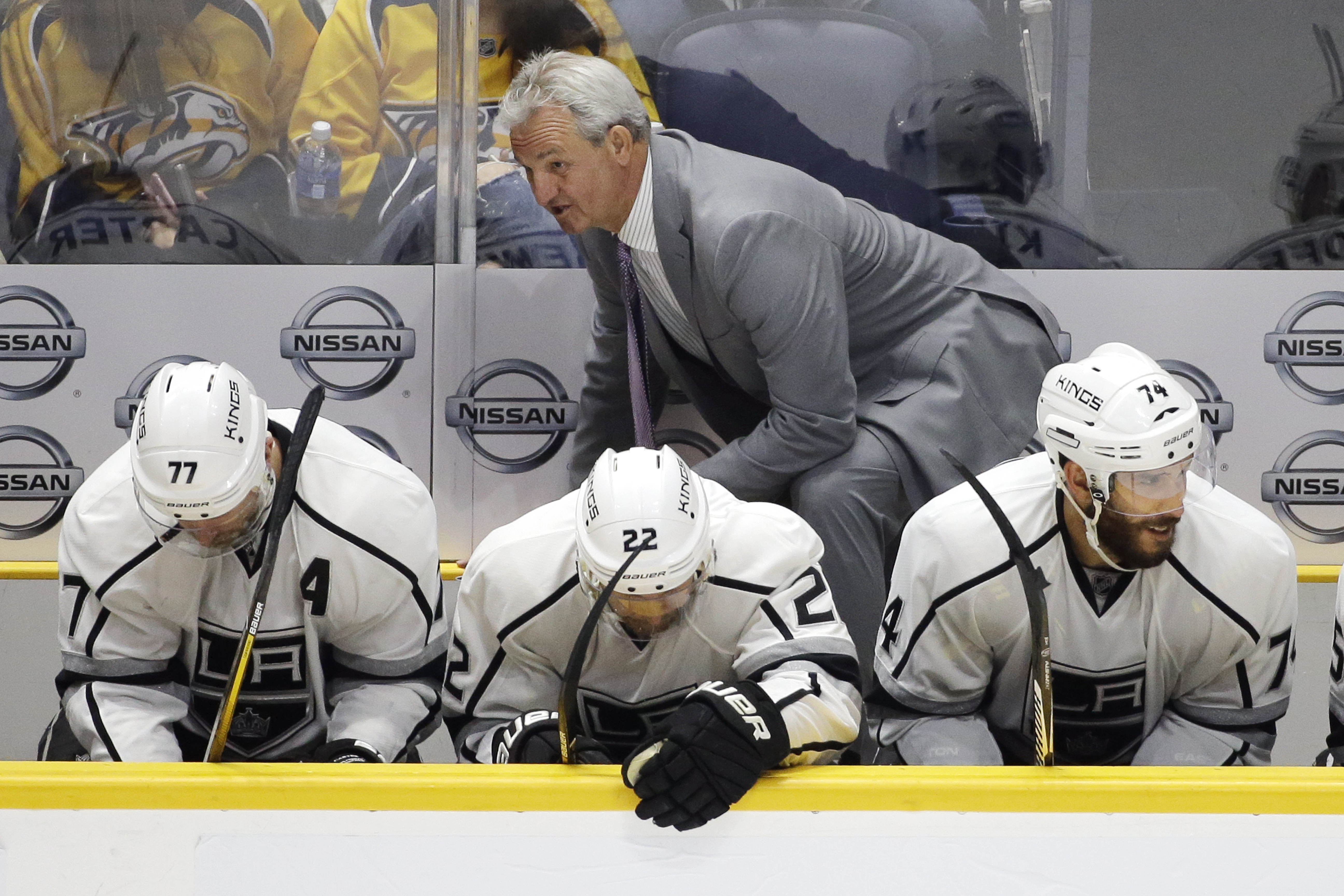 Darryl Sutter, seen here with the Kings in 2018, is now coach of the Flames.