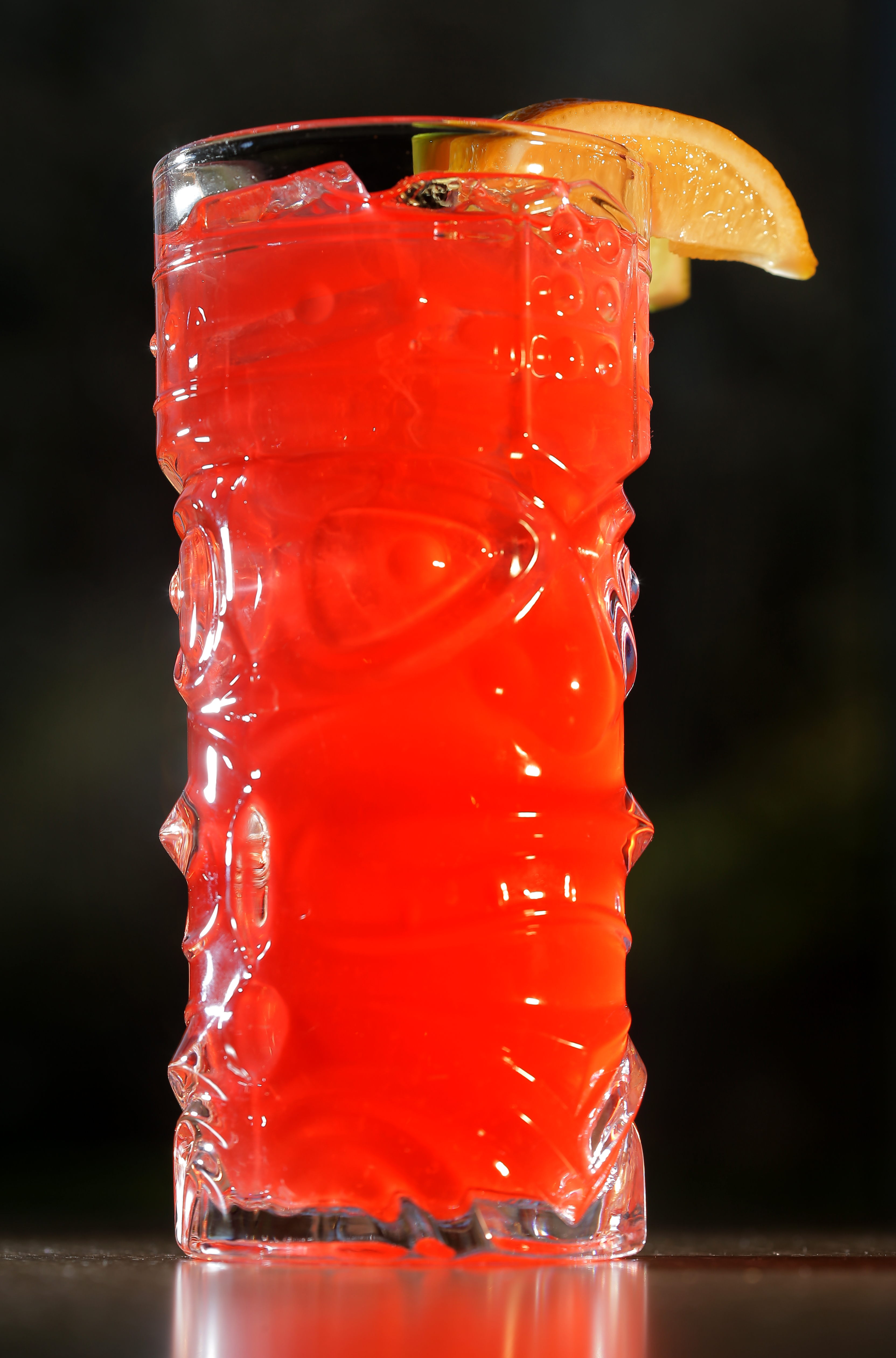Rainbow Planter’s Punch at the Punch Bowl restaurant.