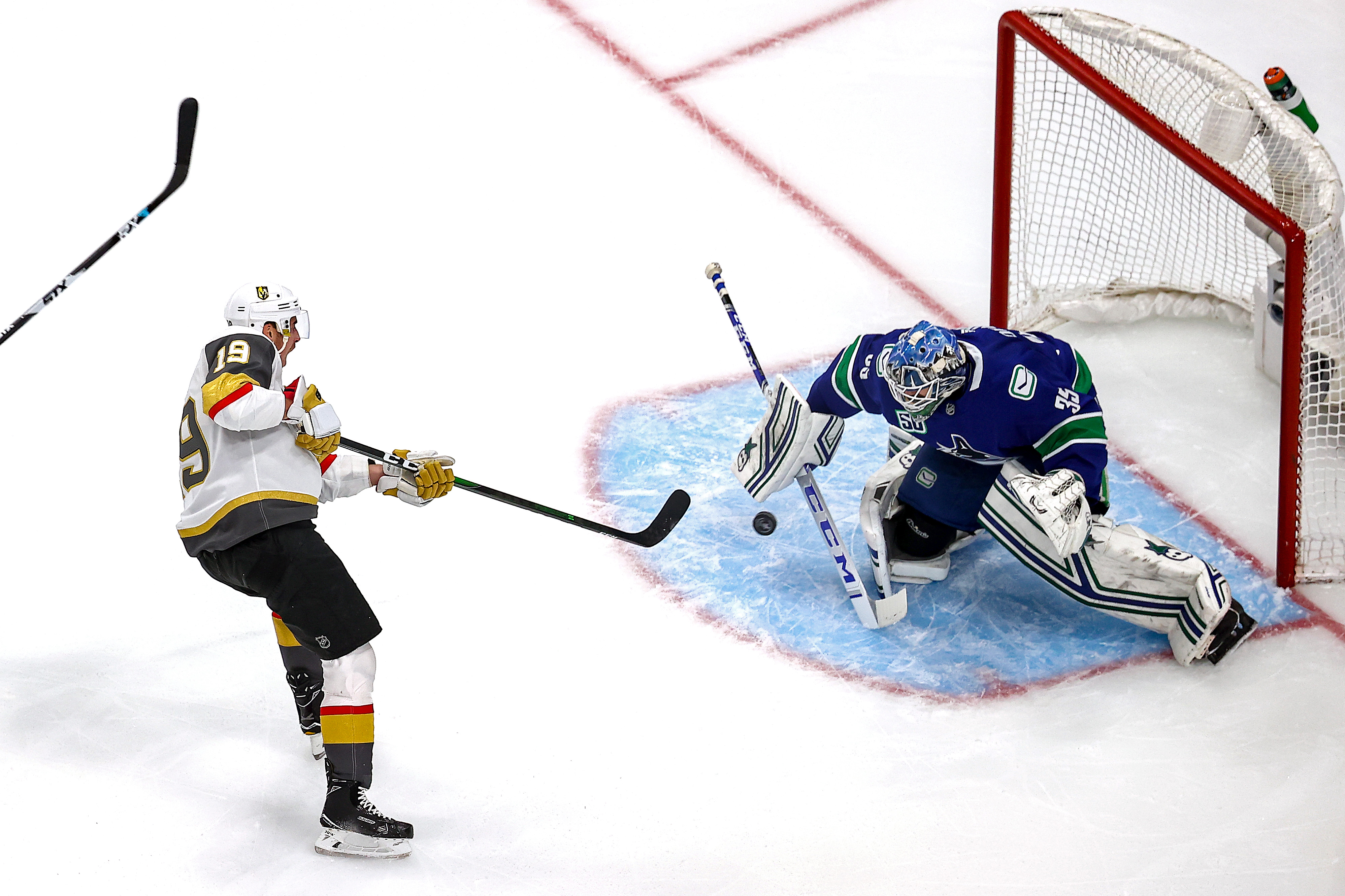 Canucks goalie Thatcher Demko gave up just one goal over Games 5 and 6 of their series with the Golden Knights to help them force Game 7.