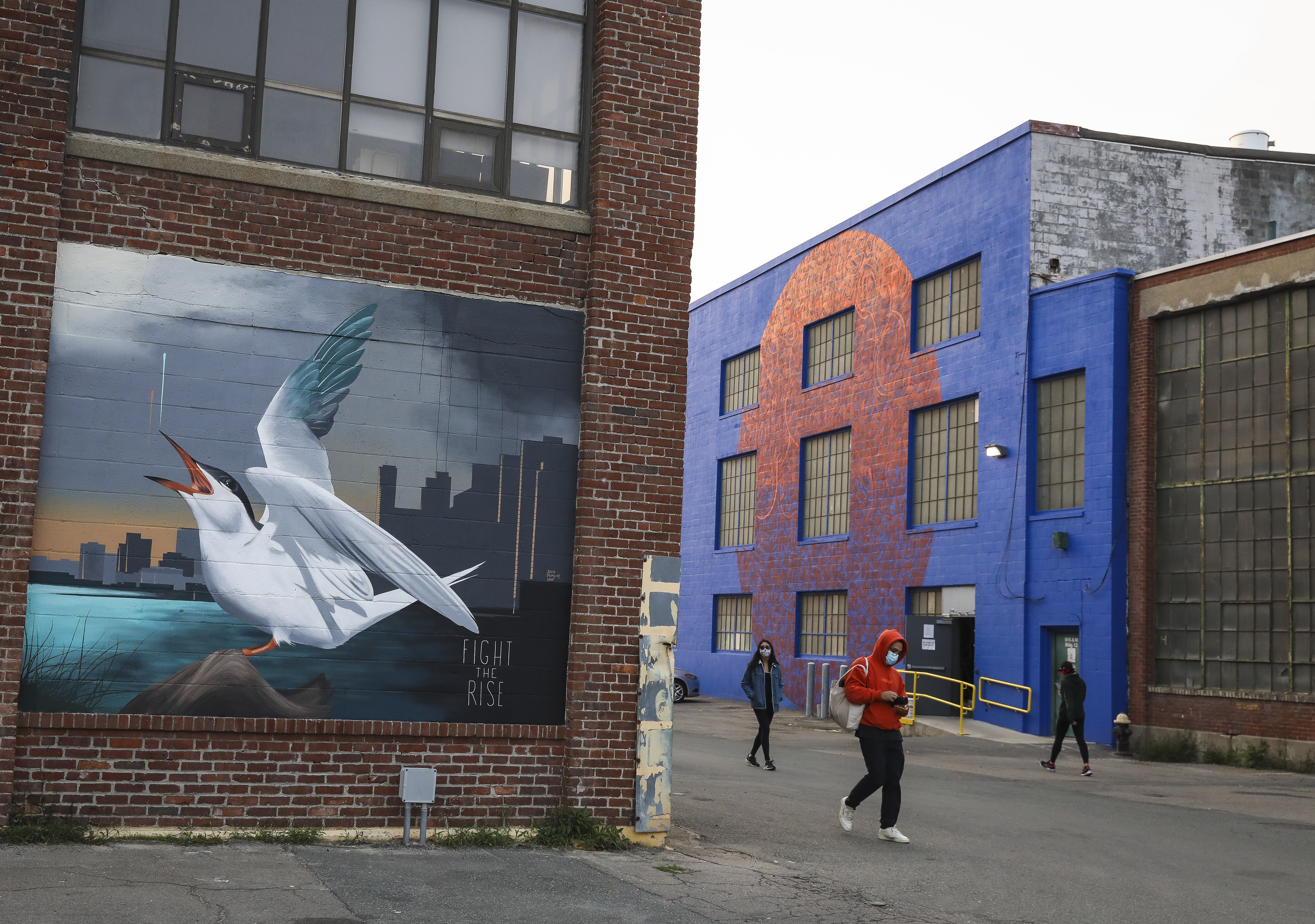 East Boston is awash with new murals, thanks to the Seawalls Boston project.