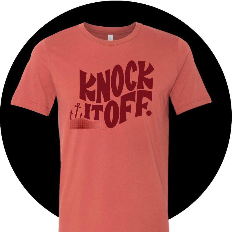 Frog & Toad, a Providence gift shop, is selling "Knock it off" T-shirts bearing Governor Gina M. Raimondo's admonition to those violating social distancing rules amid the coronavirus outbreak.