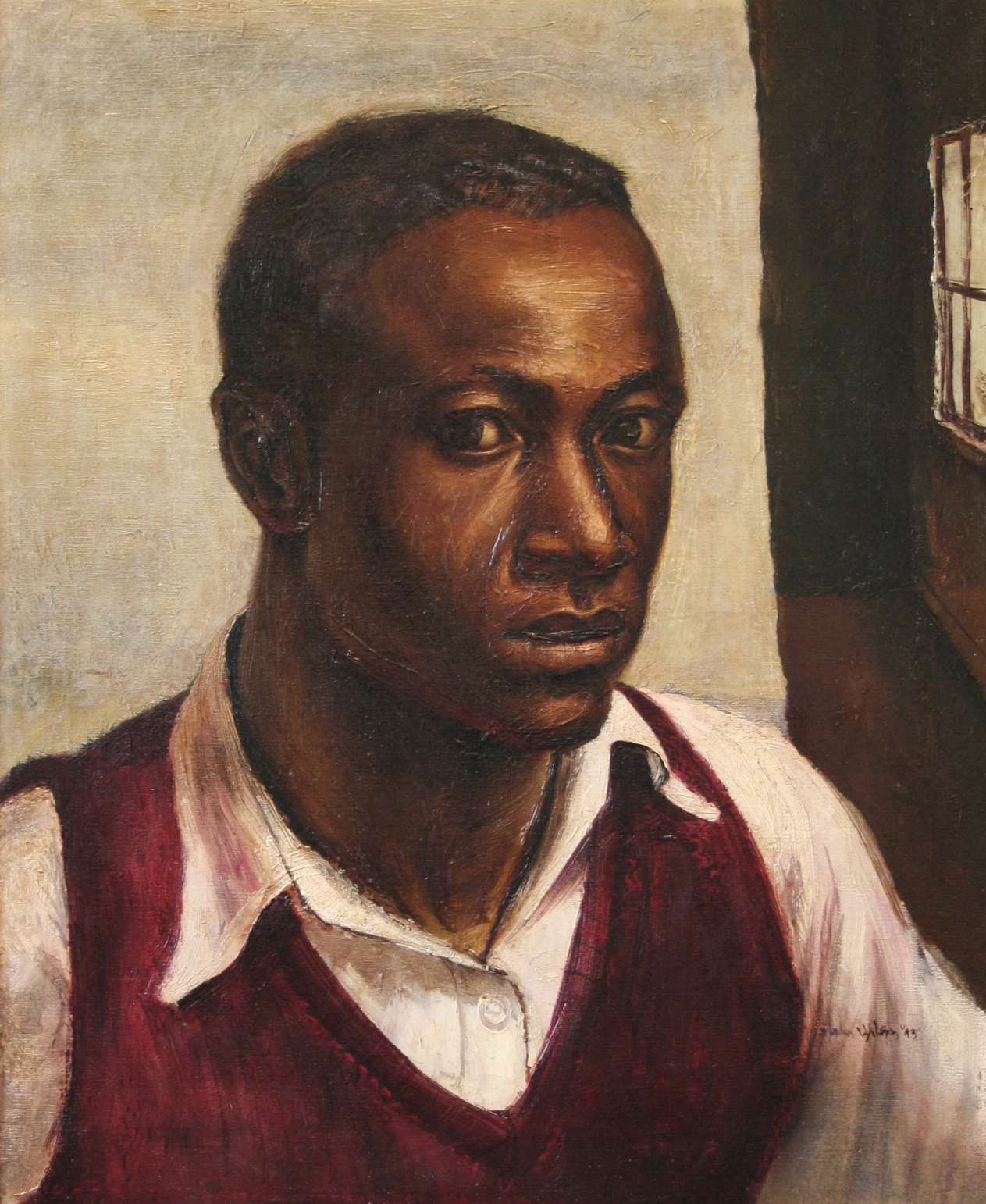 A self portrait of John Wilson from 1943.