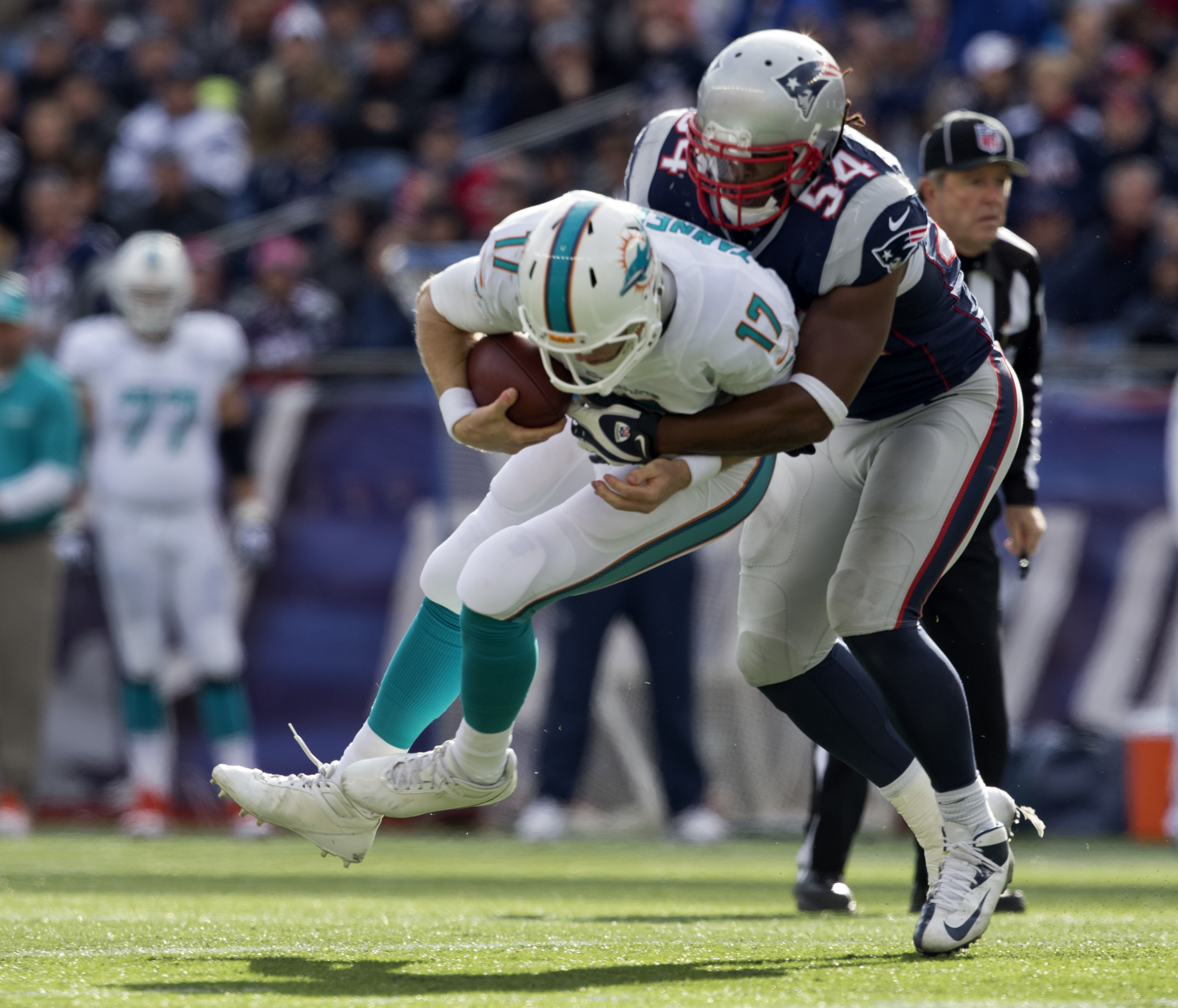 Dont'a Hightower's hard hits were missed on the Patriots defense last season.
