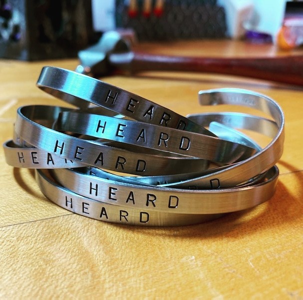 A hundred percent of profits from HEARD bracelets goes to the James Beard fund.