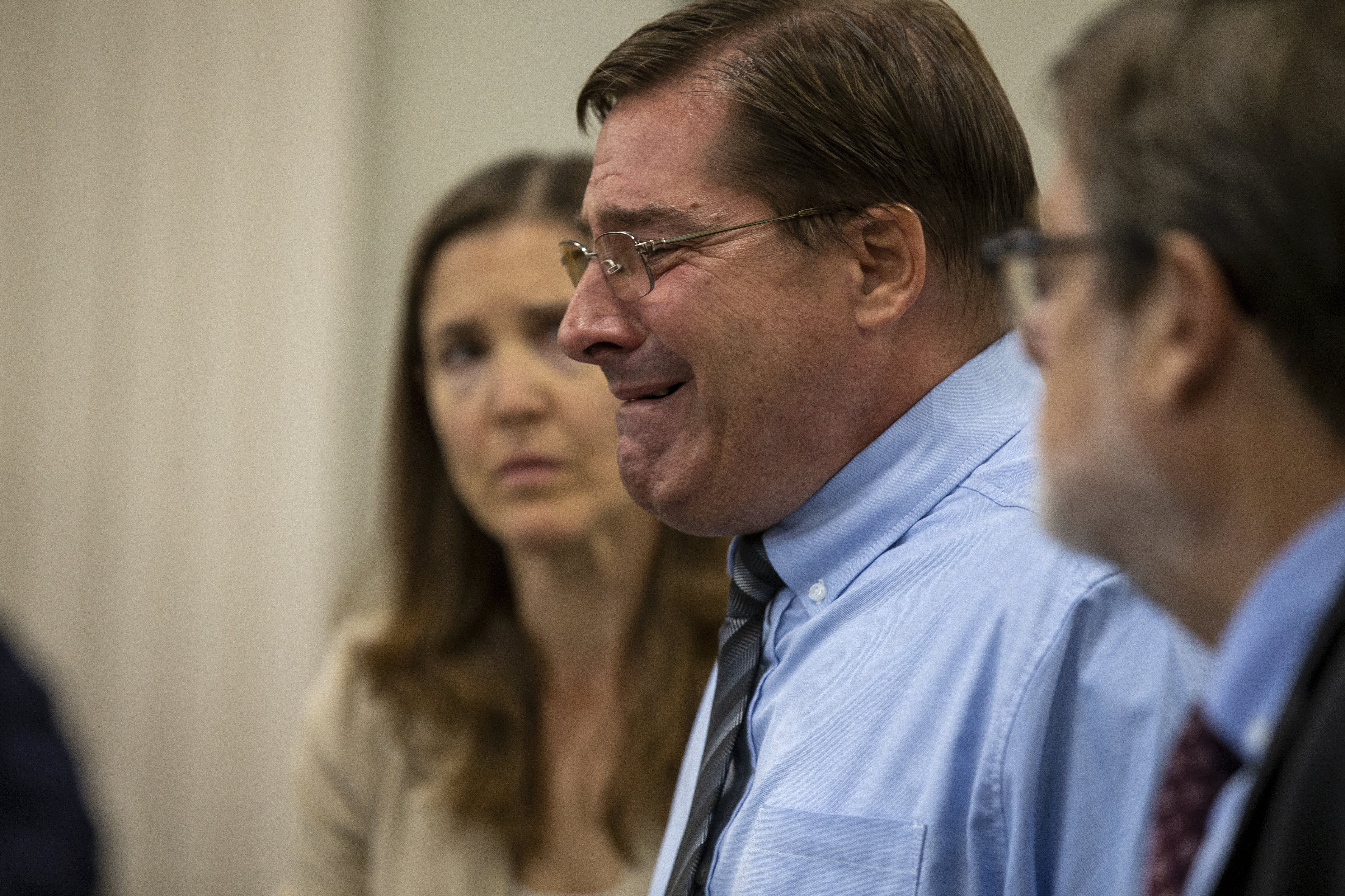 Gregory Diatchenko during his parole hearing in 2019.