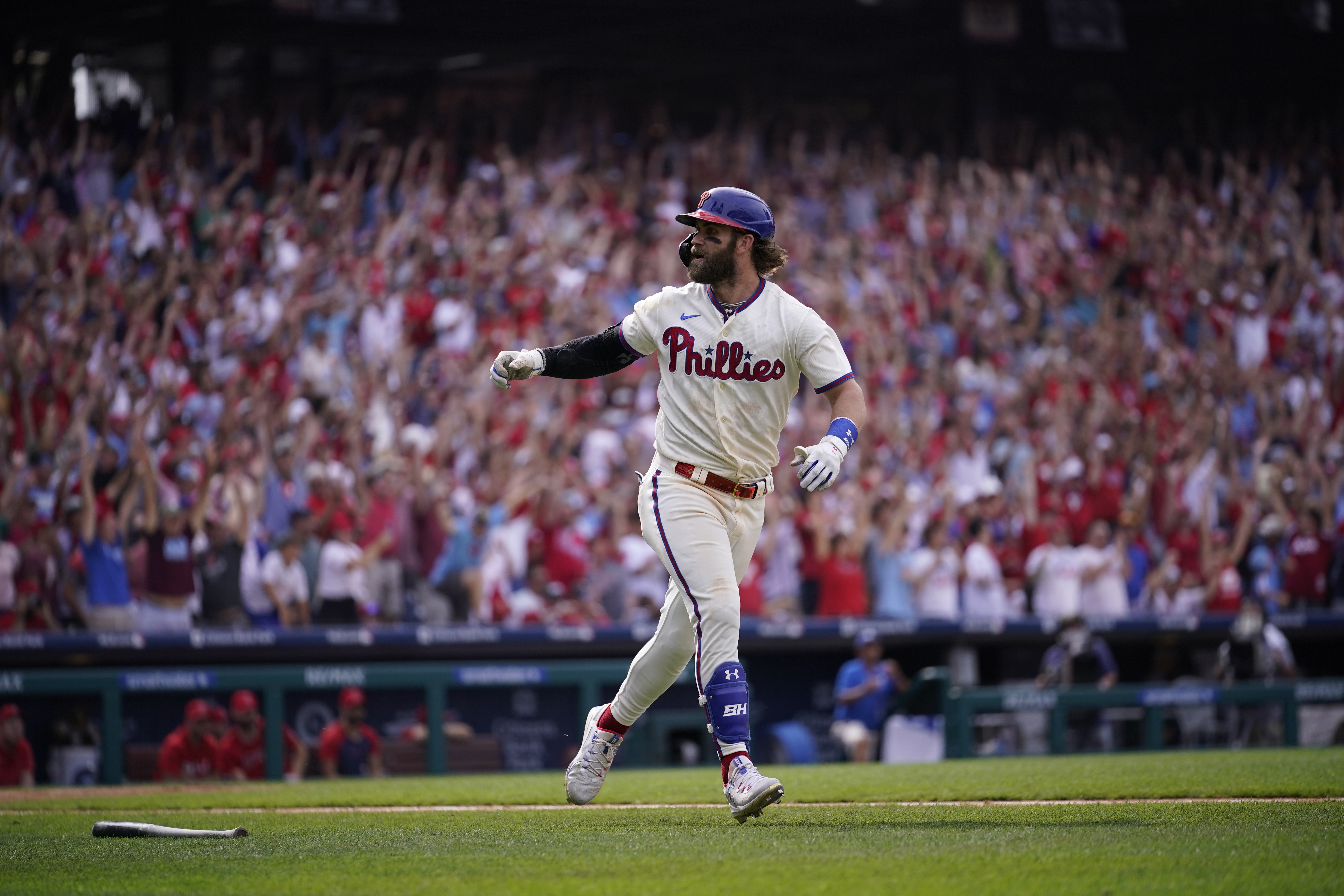 Phillies Nation on X: One month ago today, Bryce Harper sent the