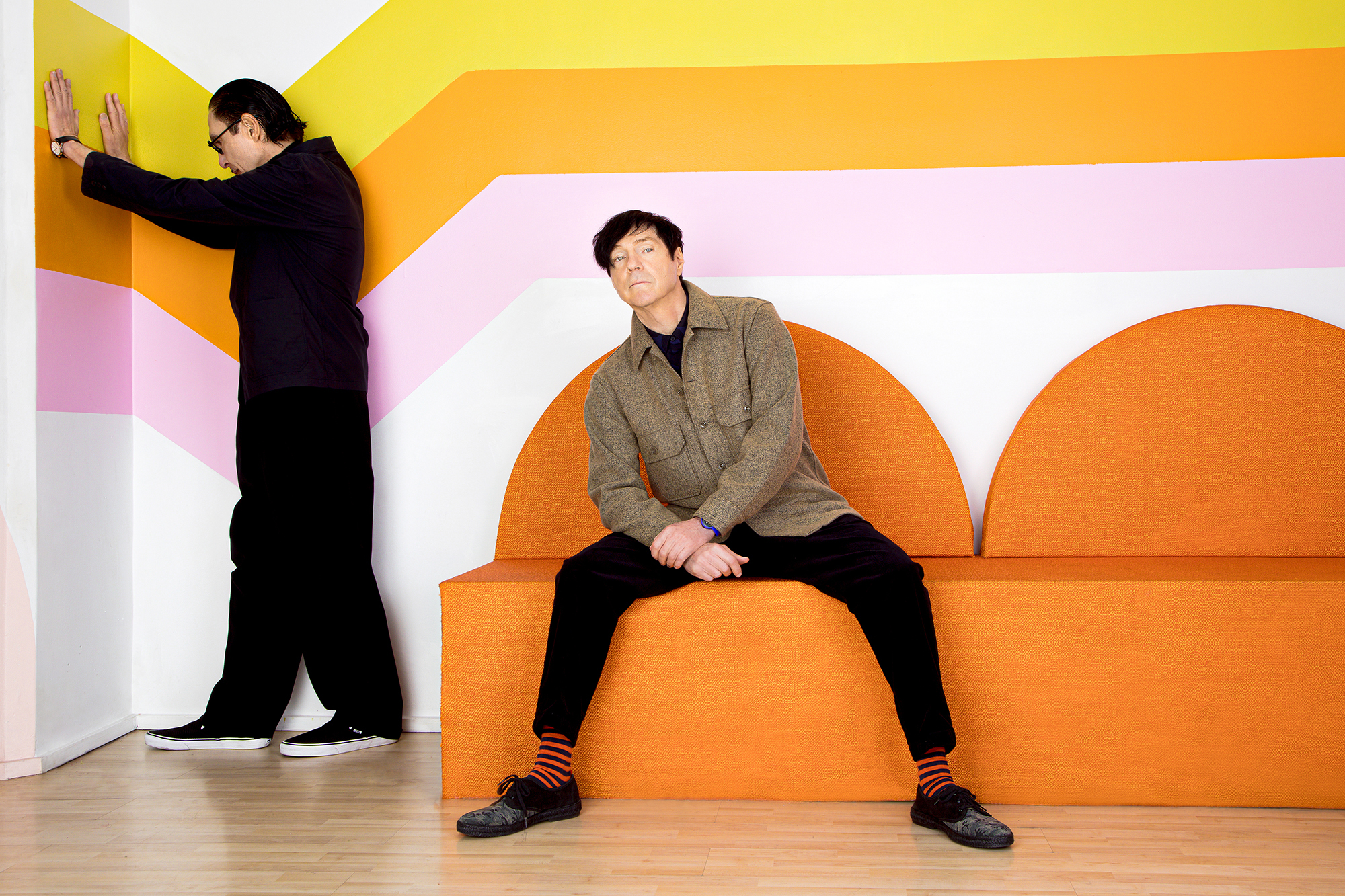 Ron, left, and Russell Mael of the band Sparks.
