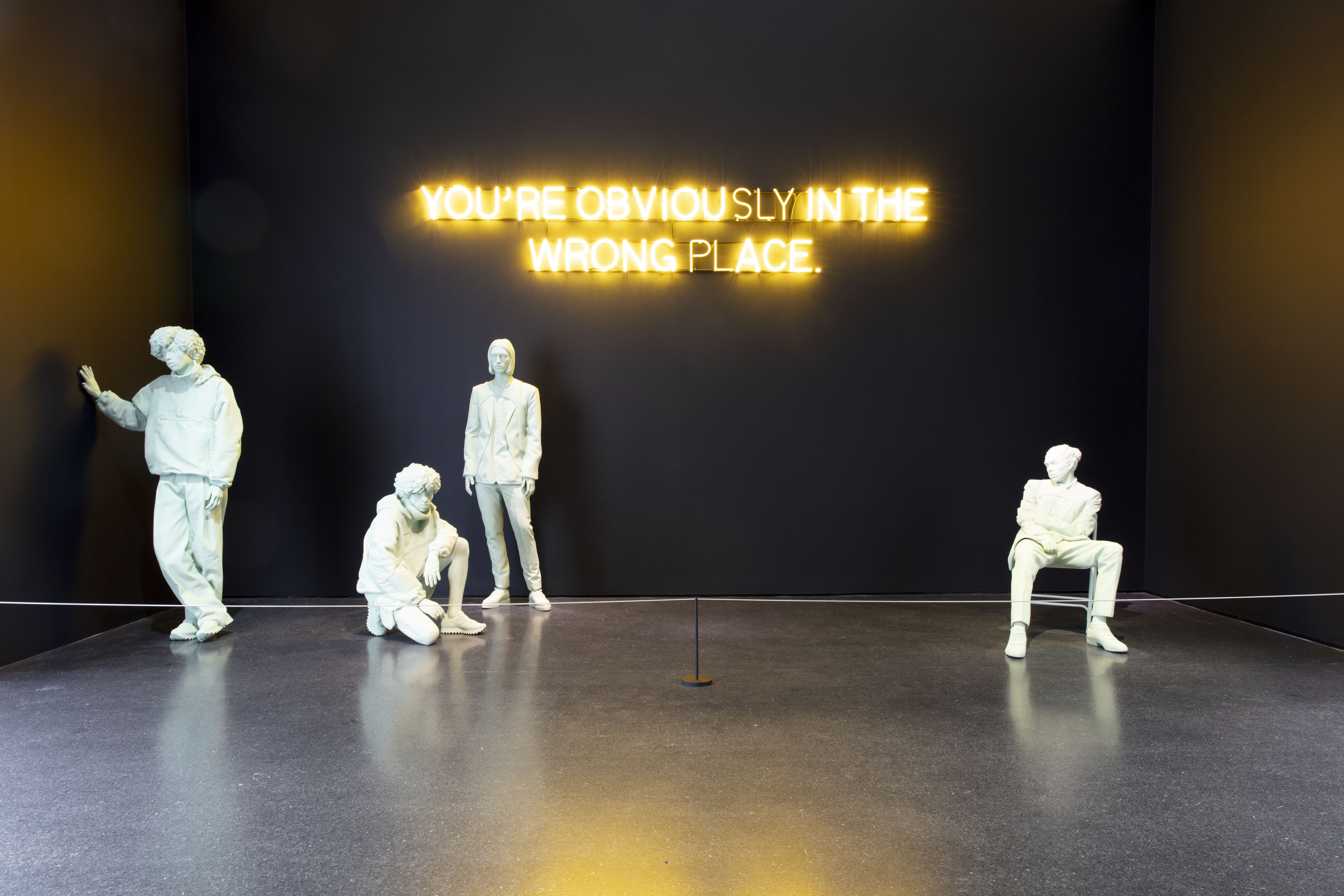 Virgil Abloh's “You’re Obviously in the Wrong Place,” from 2015.