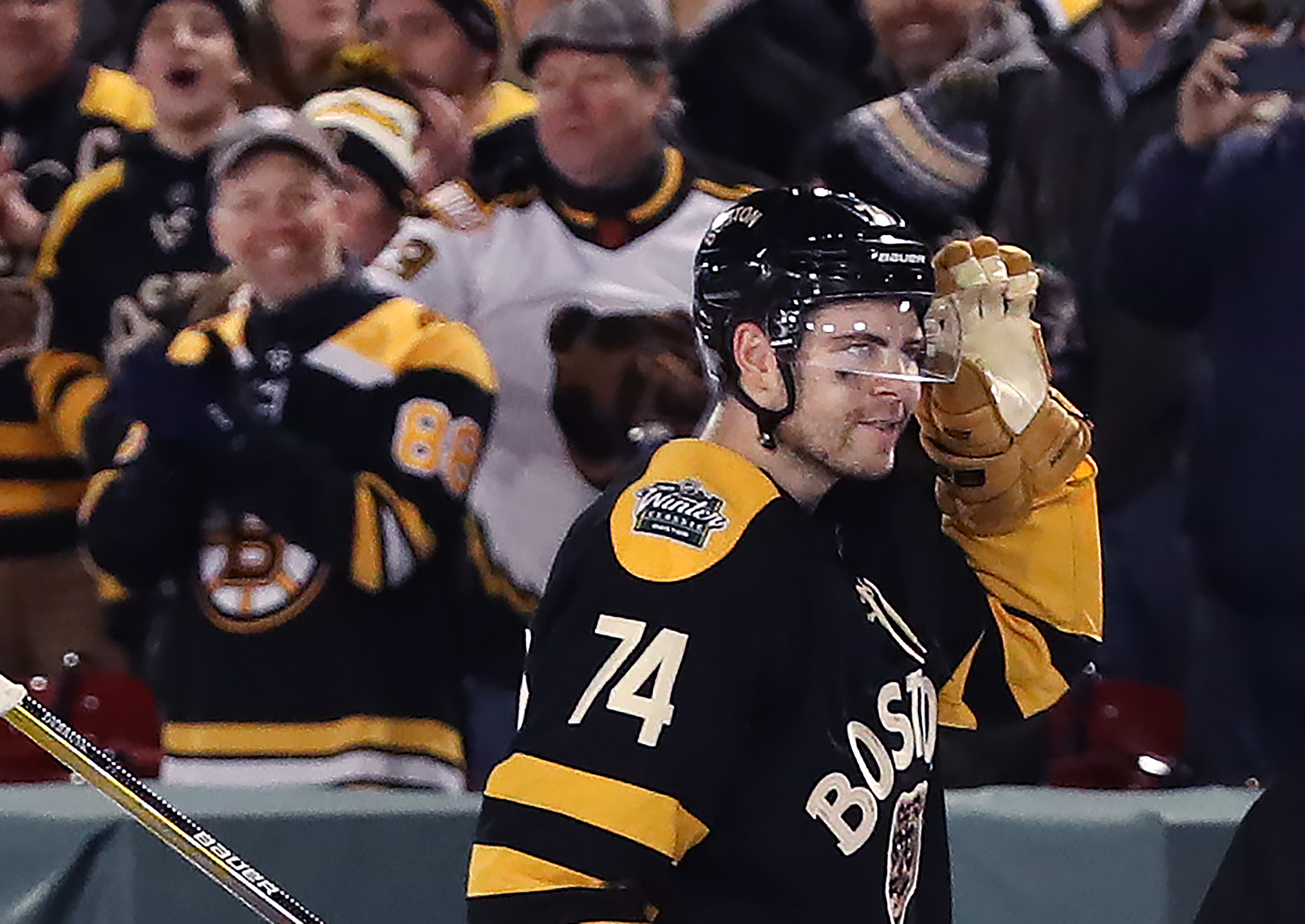Winter Classic 2023: Bruins rally behind Jake DeBrusk's two goals, Pens'  last-ditch goal waved off