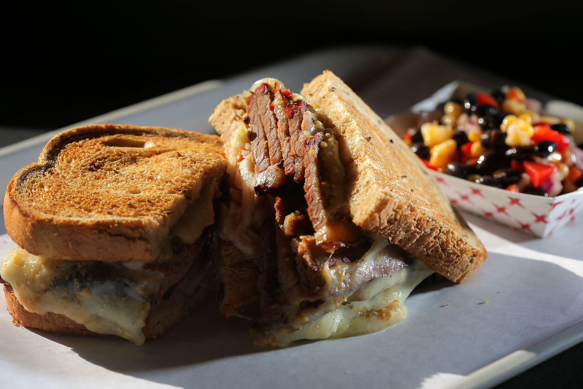 Brisket sandwich at The Don’s BBQ in Watertown.