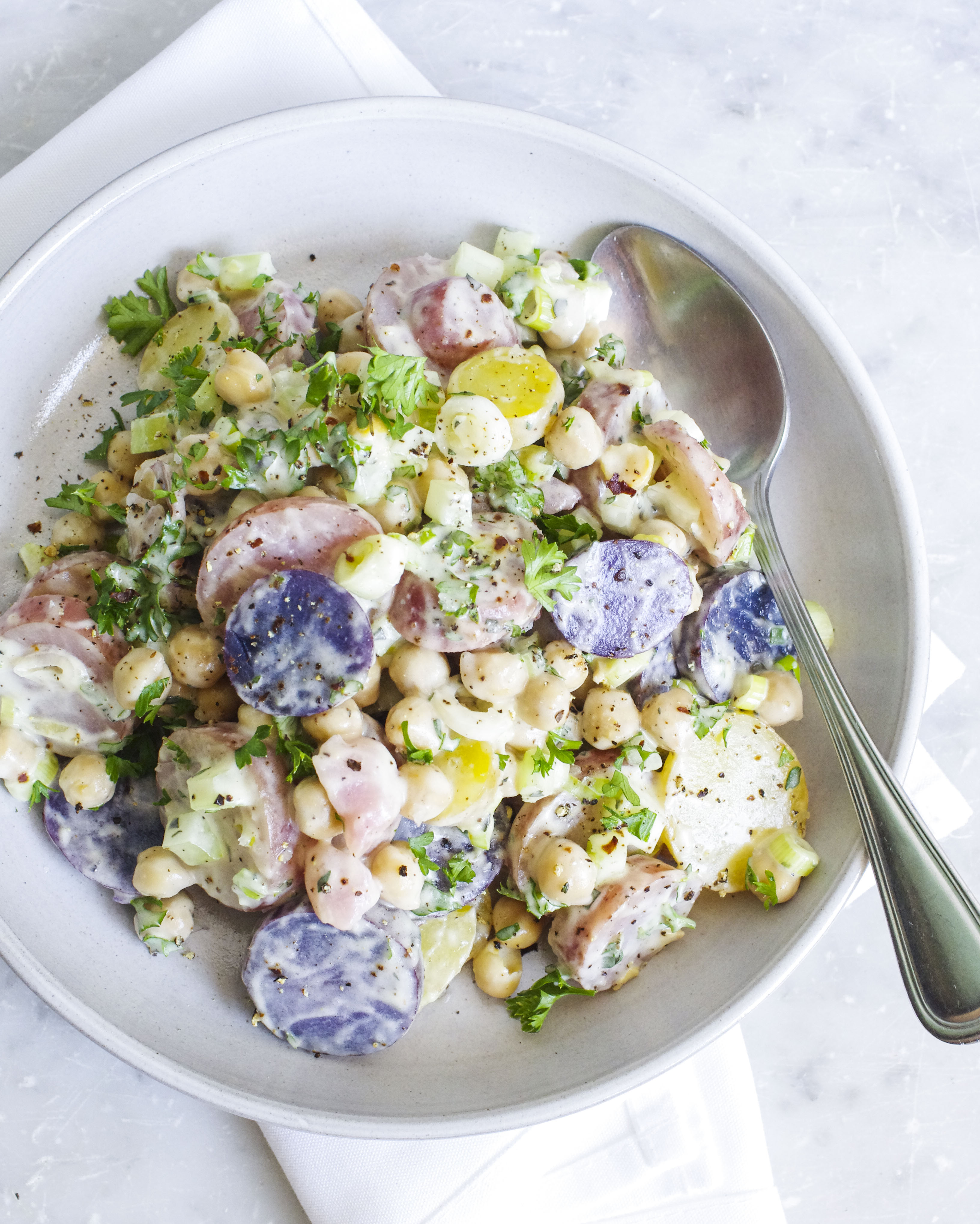 Recipe Make Your Own Vegan Mayonnaise Super Easy For This Potato Chickpea Salad The Boston Globe
