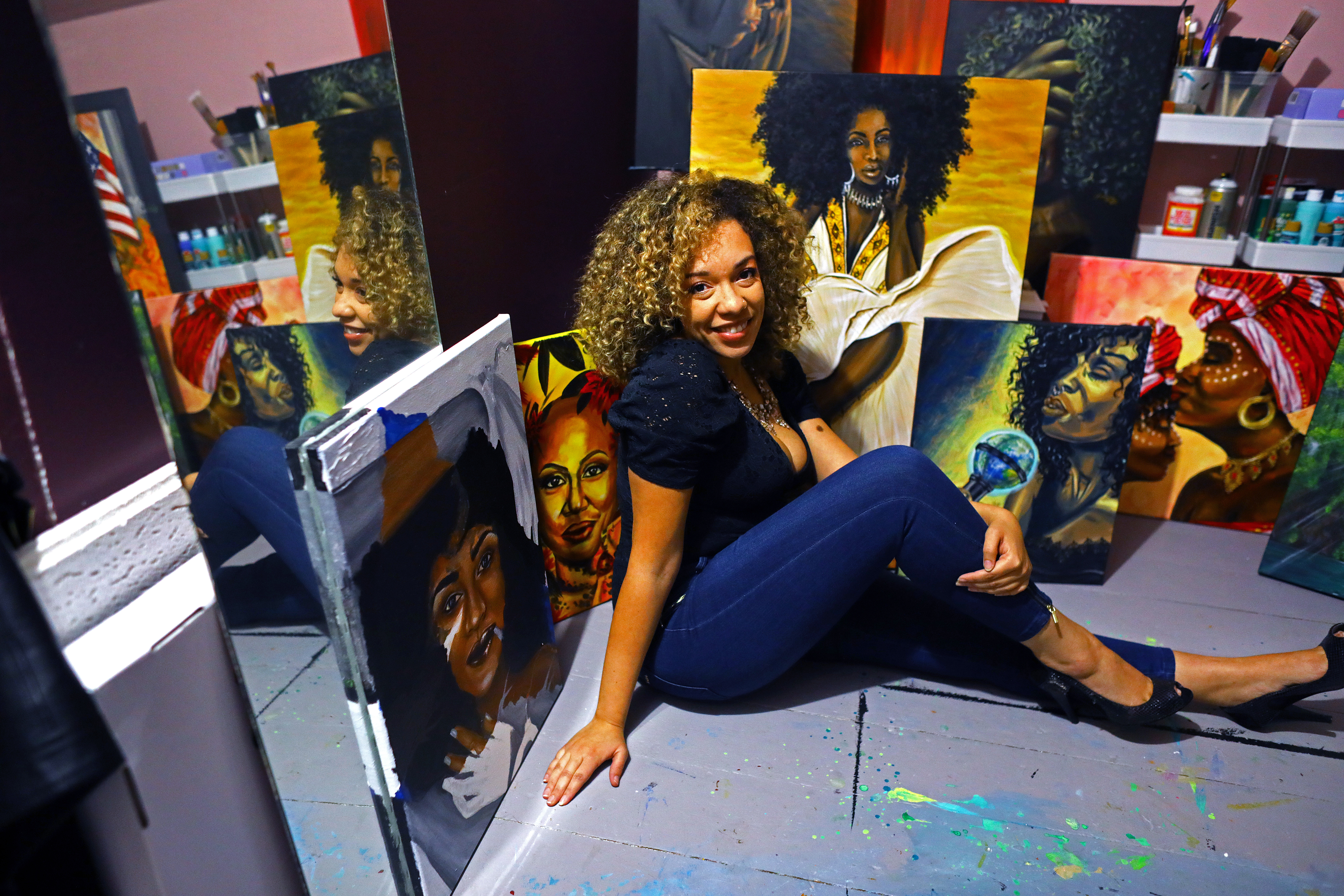 Jennessa Burks is a mixed-media artist who believes in the power of public art.