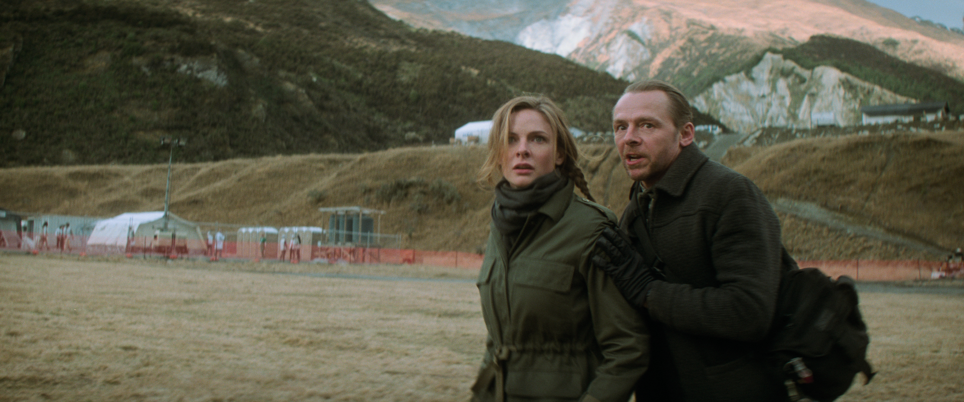 Rebecca Ferguson and Simon Pegg in "Mission: Impossible — Fallout."