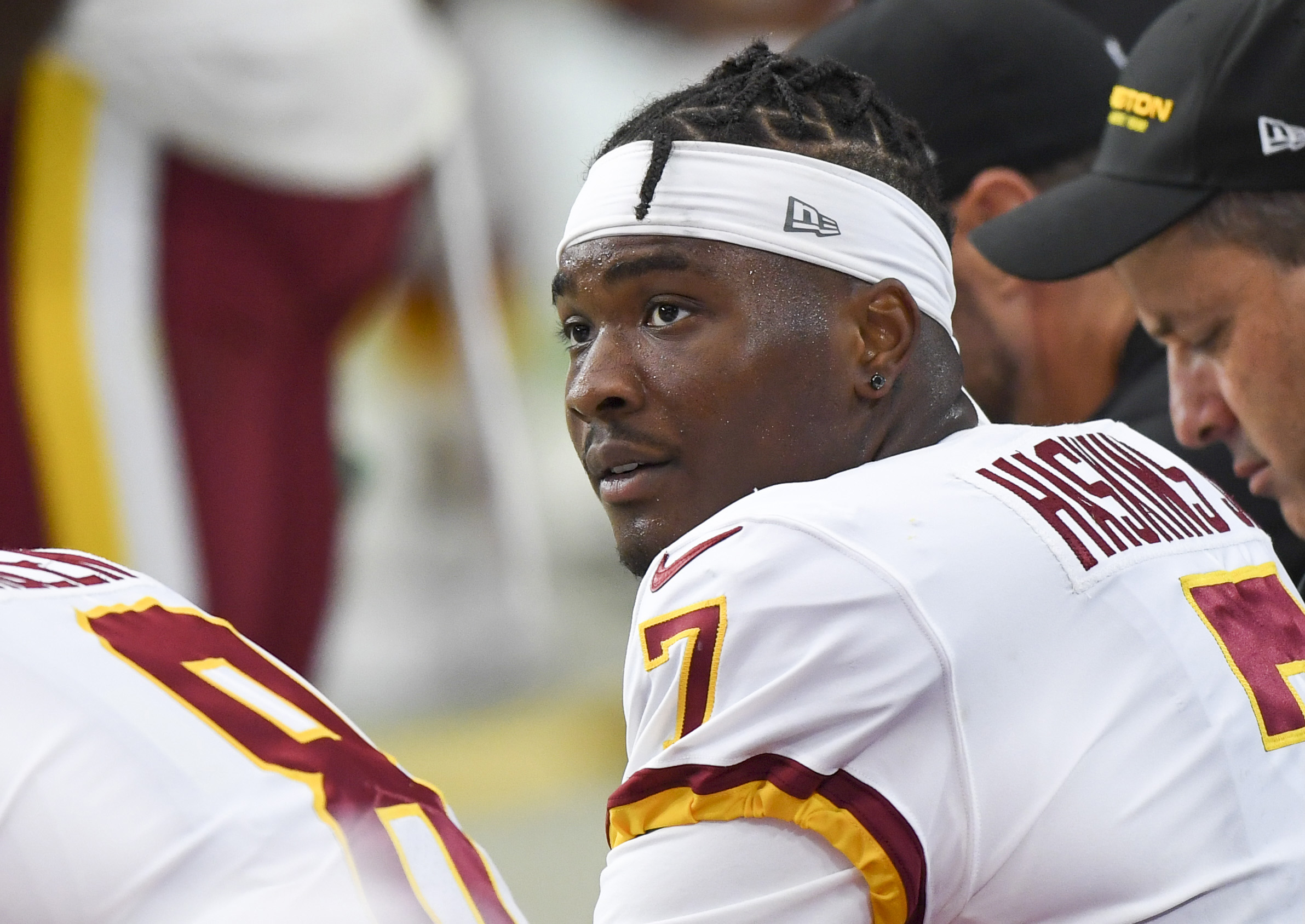 Pittsburgh Steelers pay tribute to Dwayne Haskins on helmets