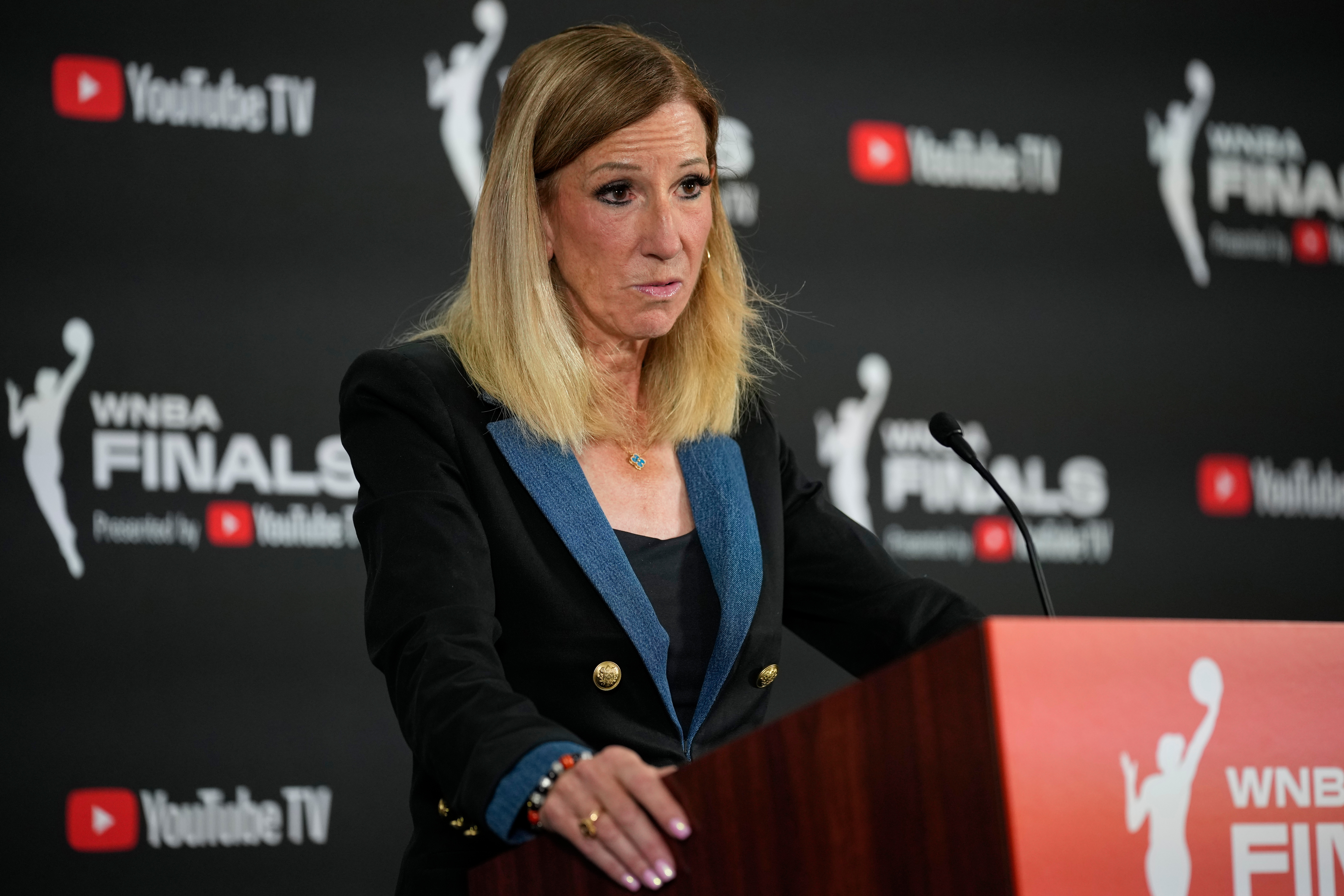 WNBA Commissioner Cathy Engelbert vows to repair player relationships after  criticism - The Boston Globe