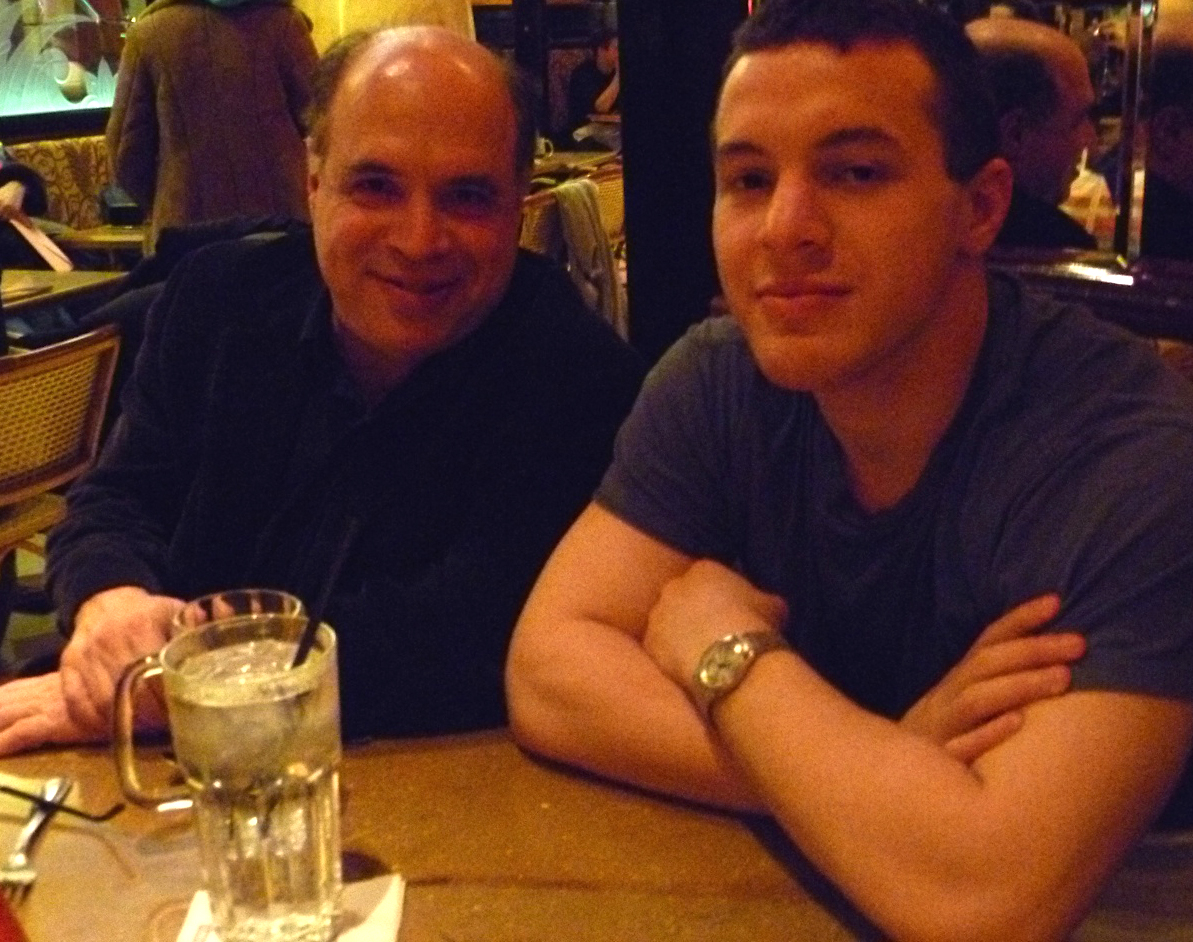 Jim and Harry Kasper at a restaurant in Newton in December 2010.