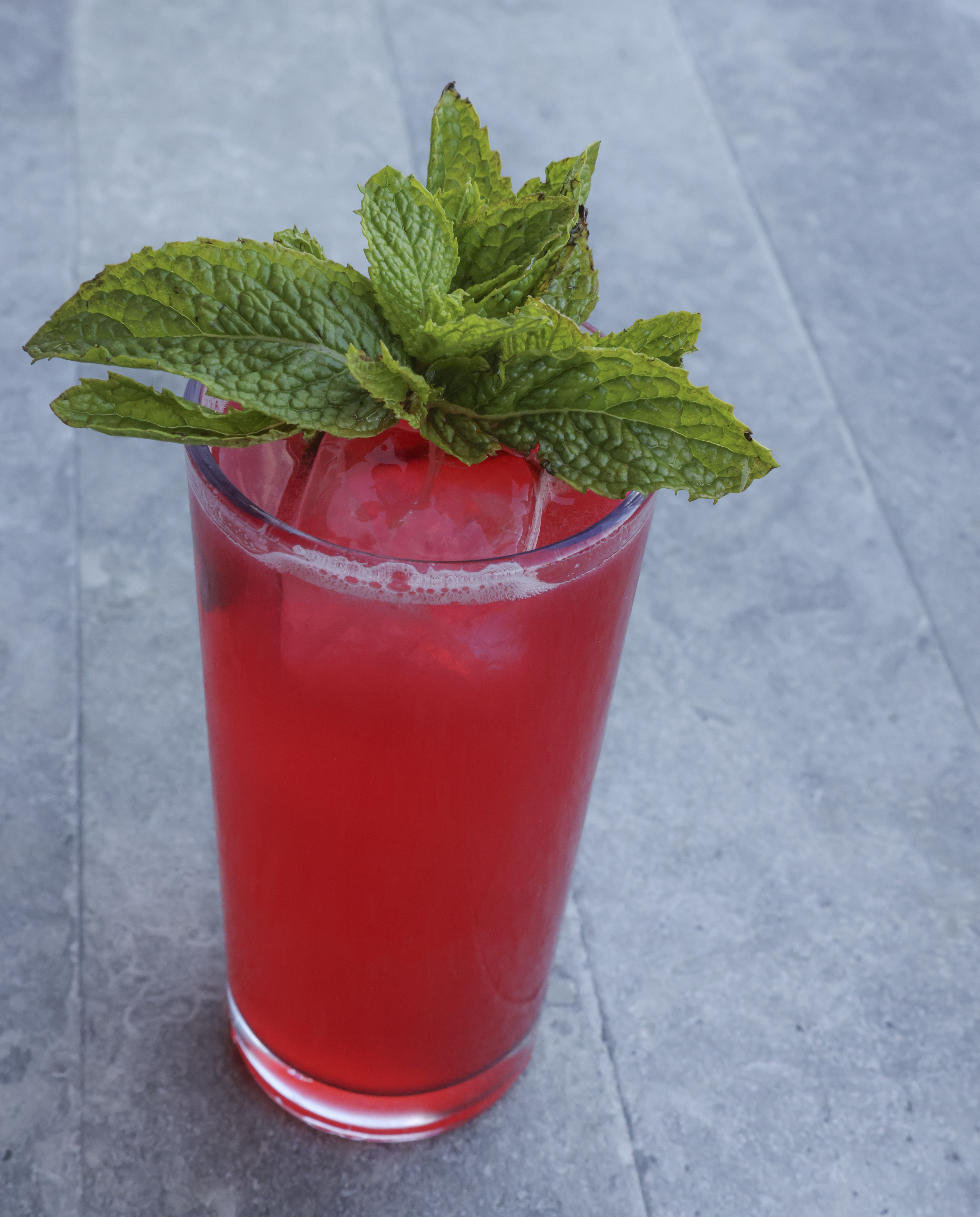 The signature tequila-and-cranberry Ack Nauti.