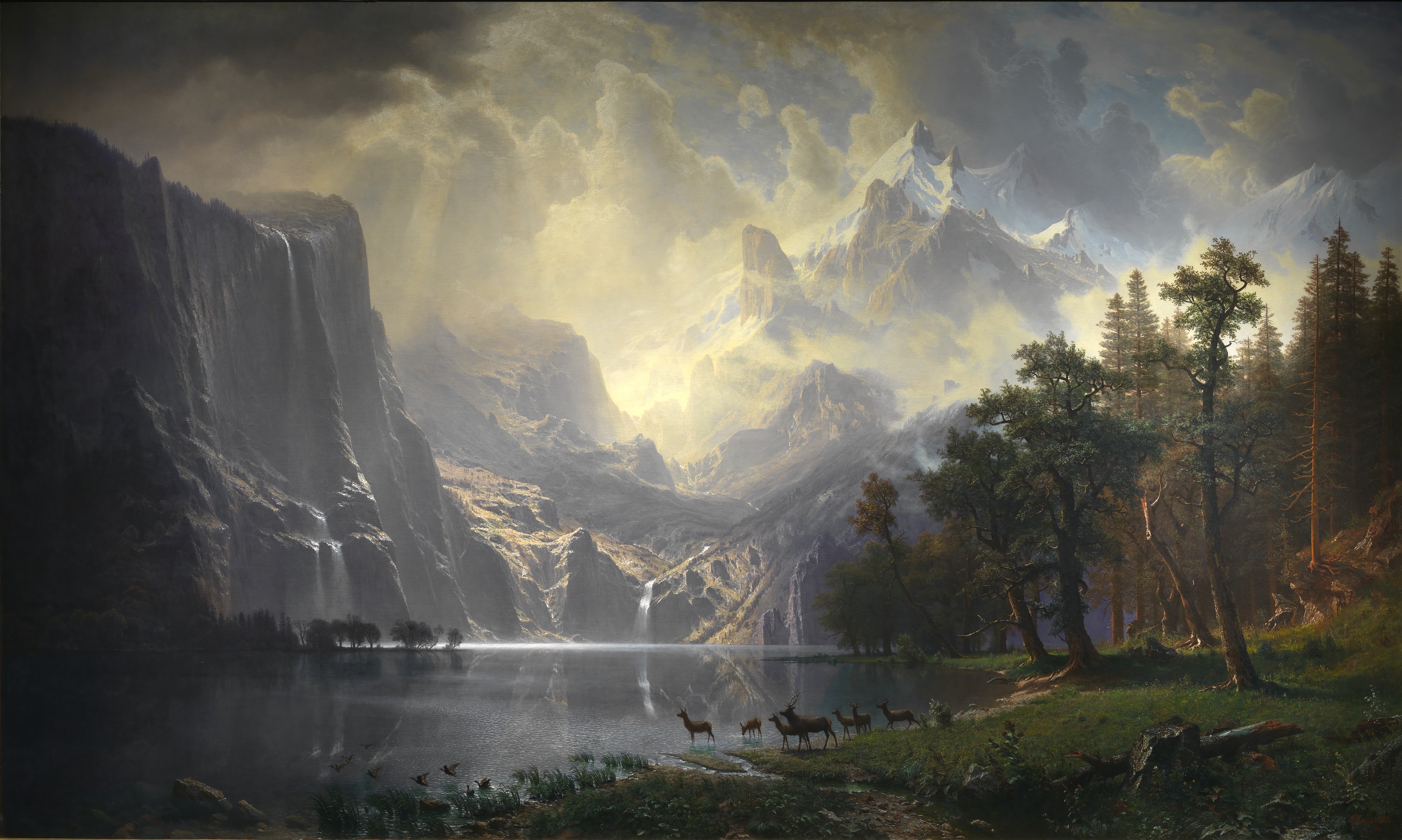 Albert Bierstadt, "Among the Sierra Nevada, California," 1868