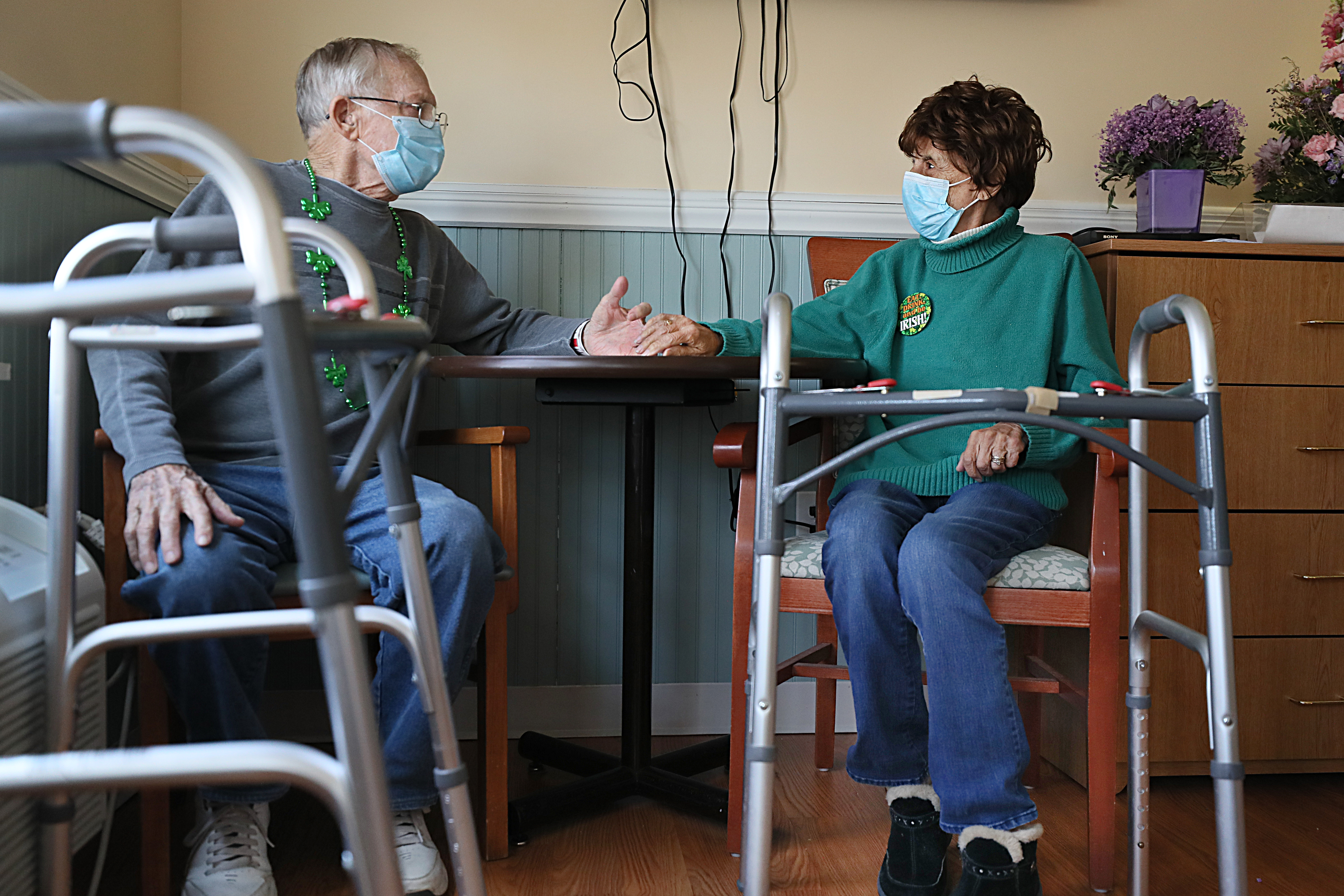 Until recently, nursing home residents Joseph and Mary Kaczynski, who have been married for 60 years, had to live in separate rooms at Alliance Health at Abbott. 