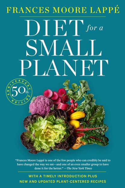 Cover of "Diet for a Small Planet" 50th anniversary edition.