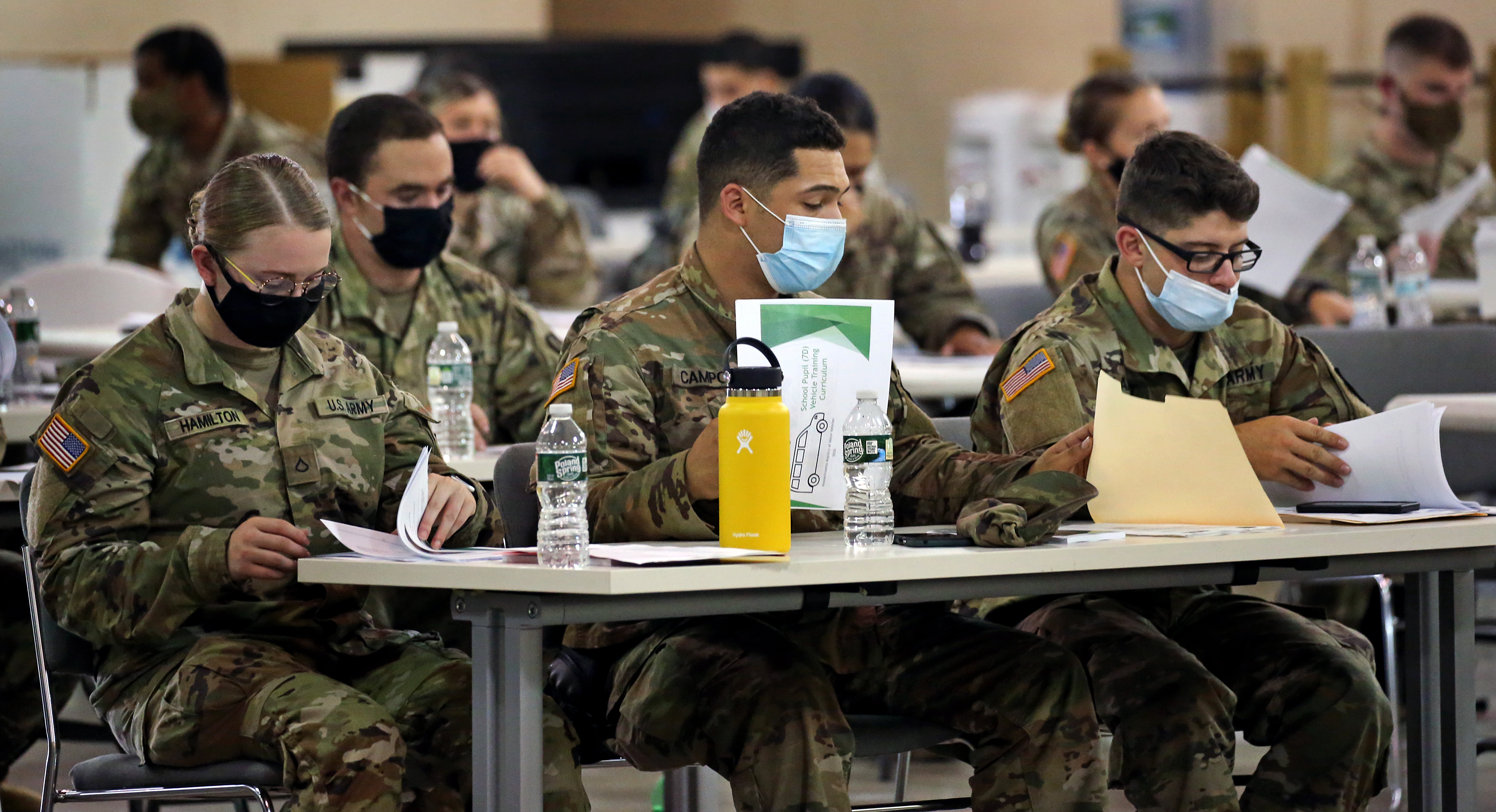 National Guard members attend the RMV class.