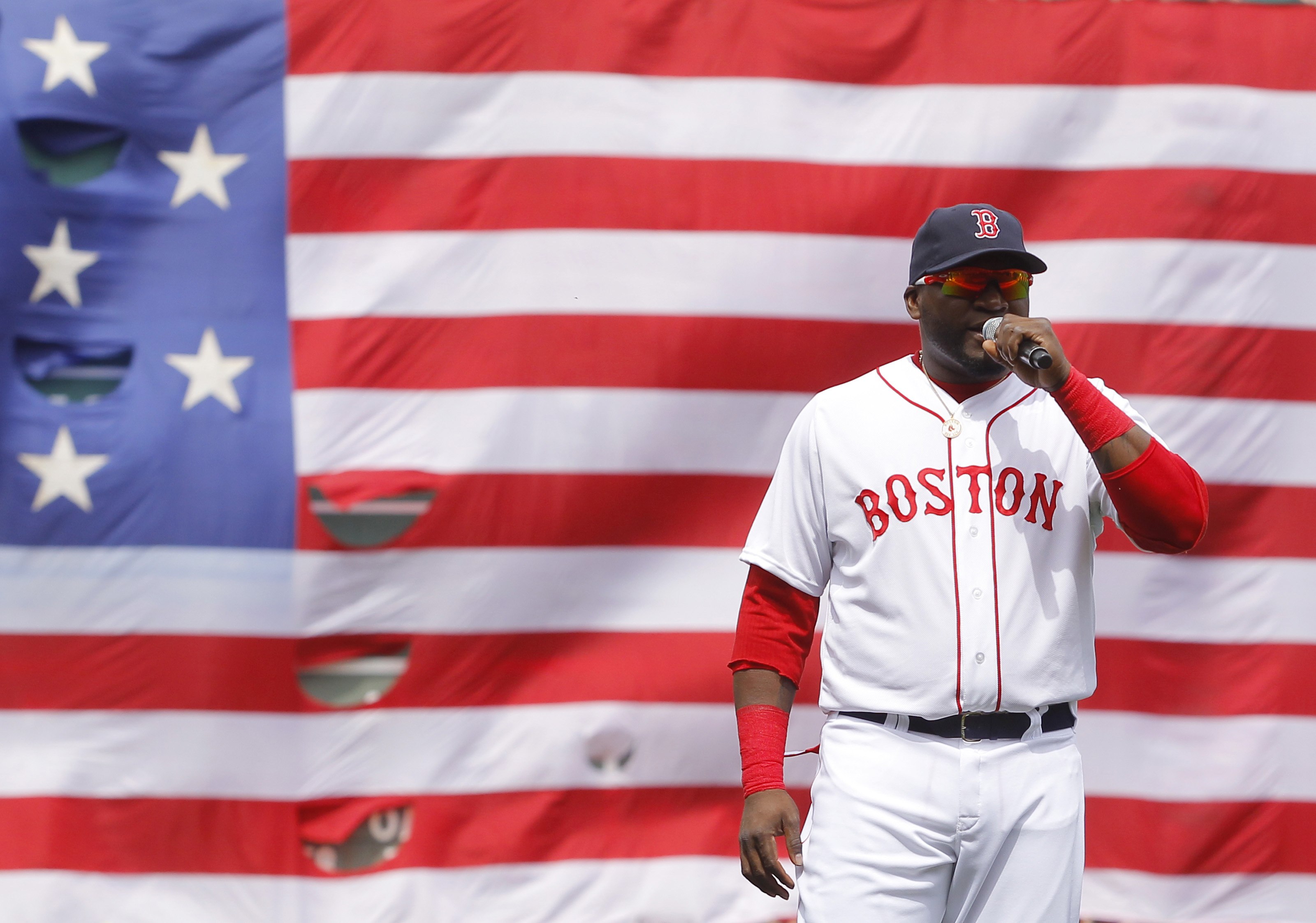 Red Sox Hang 'Boston Strong' No. 617 Jersey in Dugout During