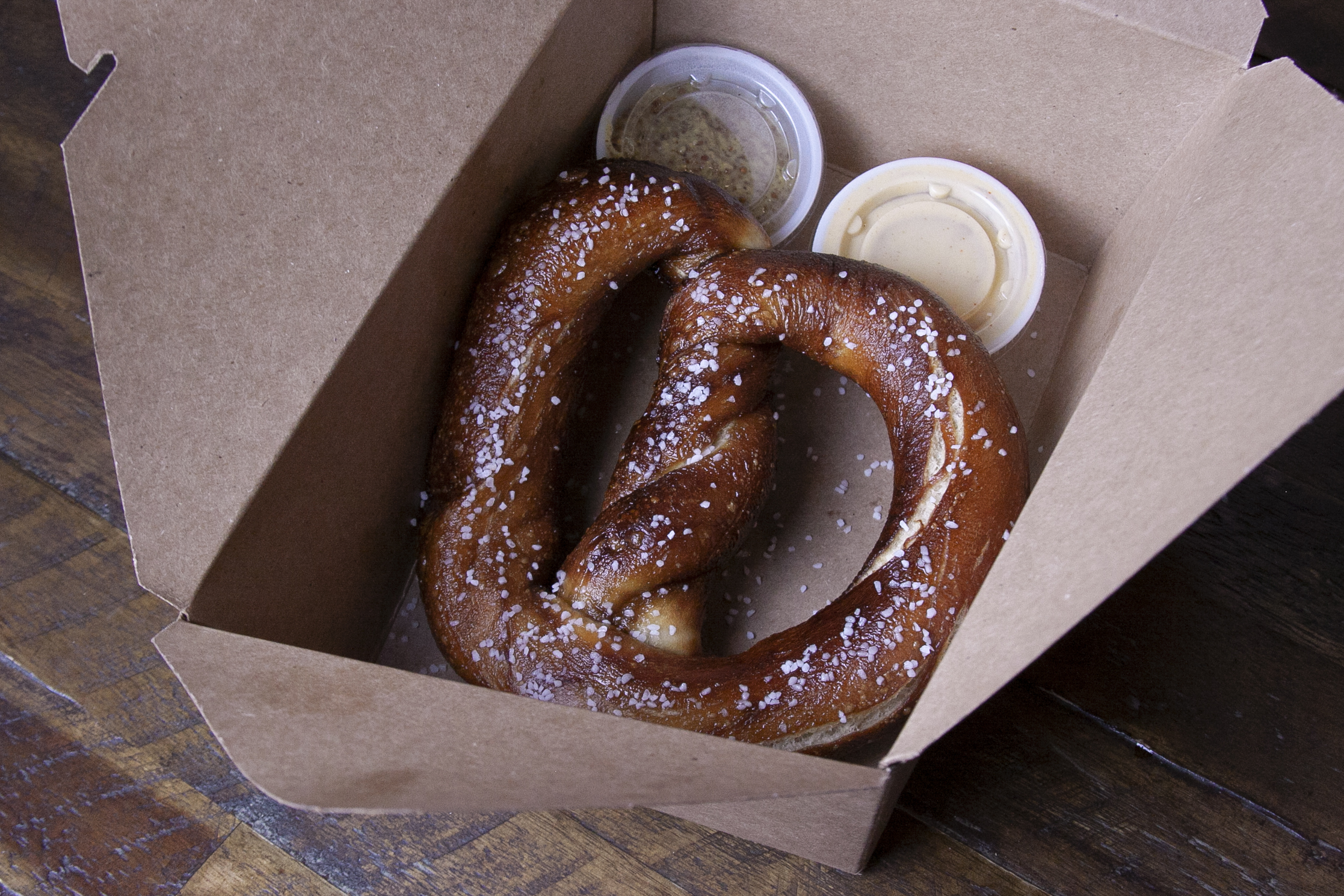 A pretzel at Jack's Abby in Framingham.