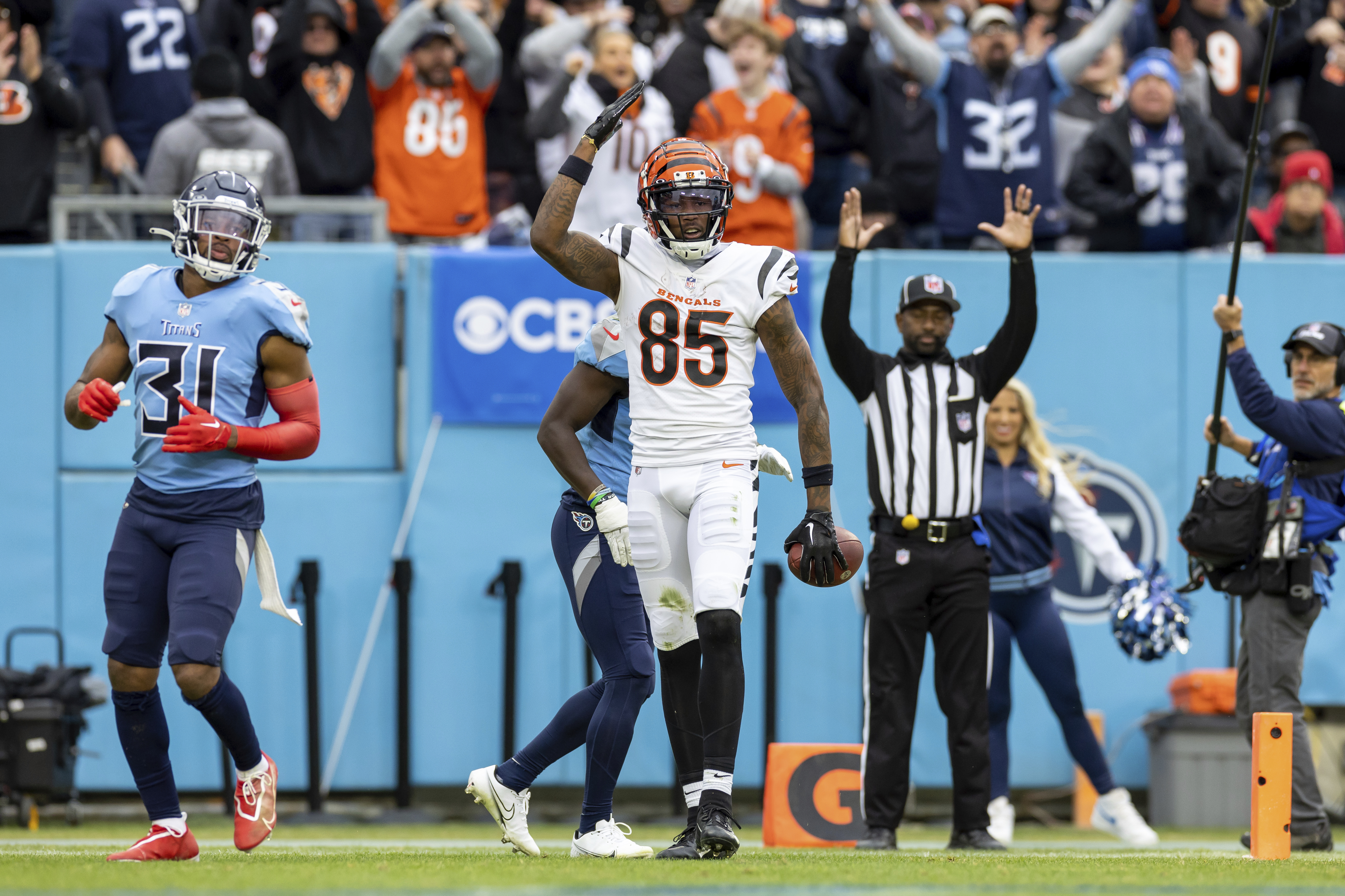 Burrow, Bengals now at 7-4 after hard-fought win over Titans