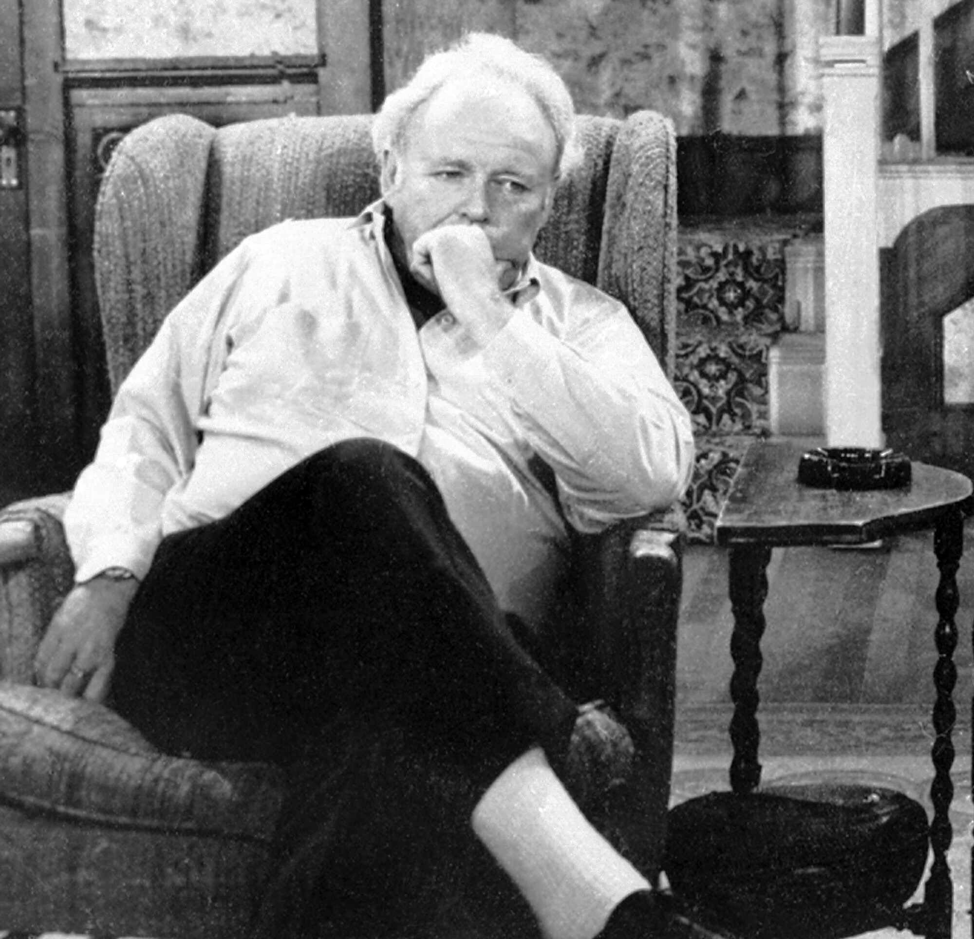 Actor Carroll O'Connor as Archie Bunker in "All in the Family."