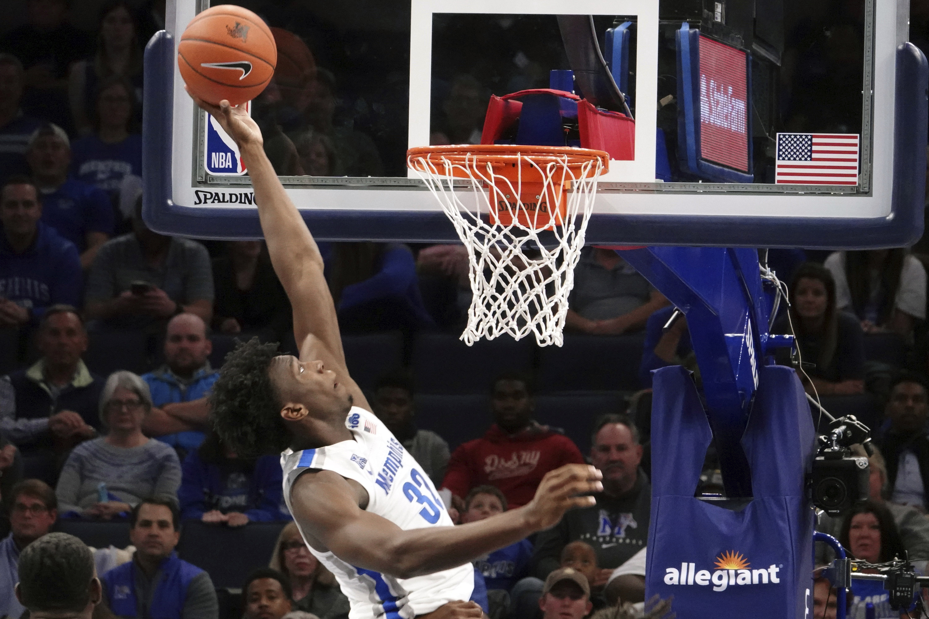Memphis's James Wiseman could be a potential No. 2 pick for the Warriors in the NBA Draft.
