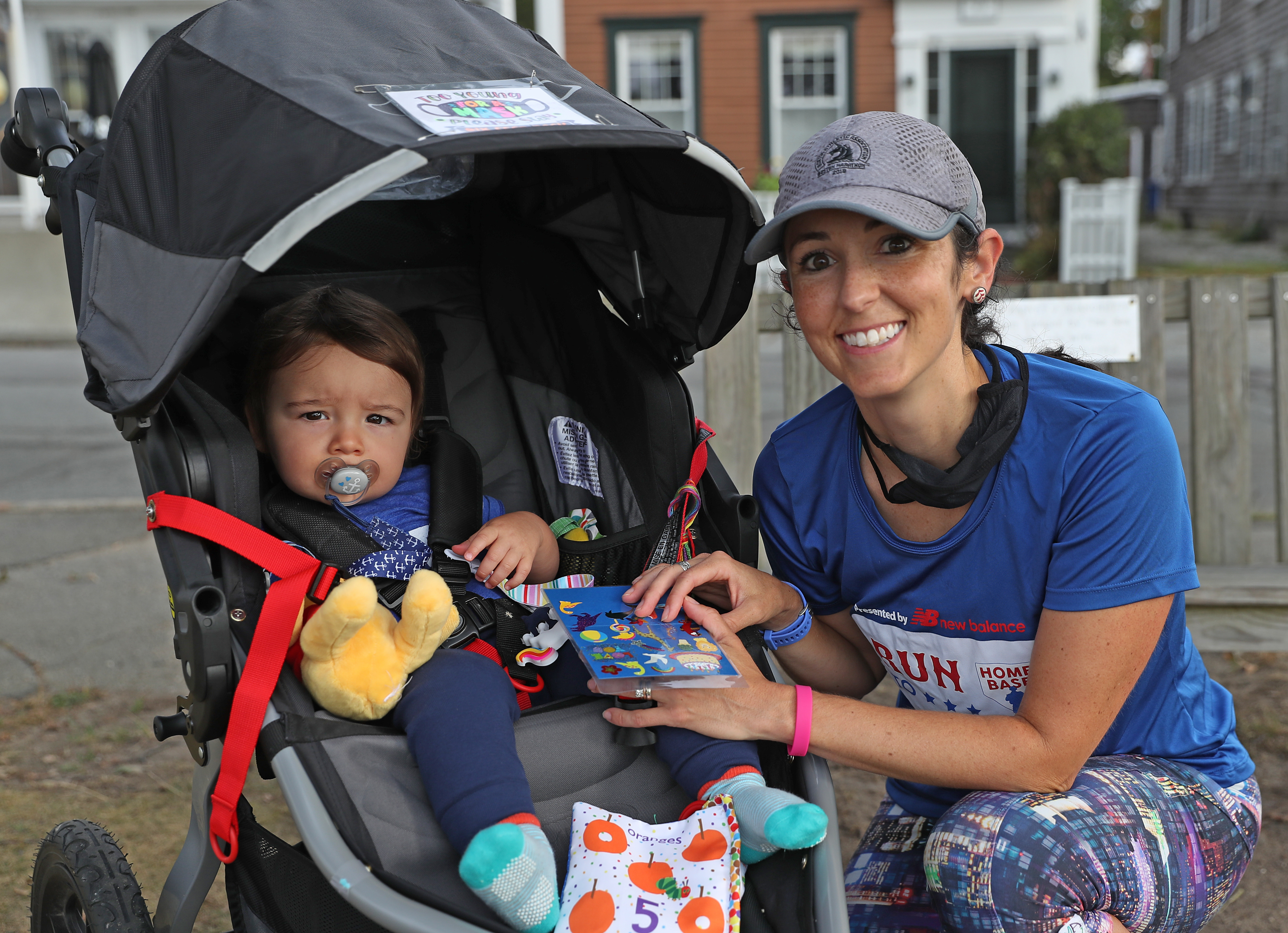 Bethany Couto ran the 2019 Boston Marathon while pregnant with her son, Leo.