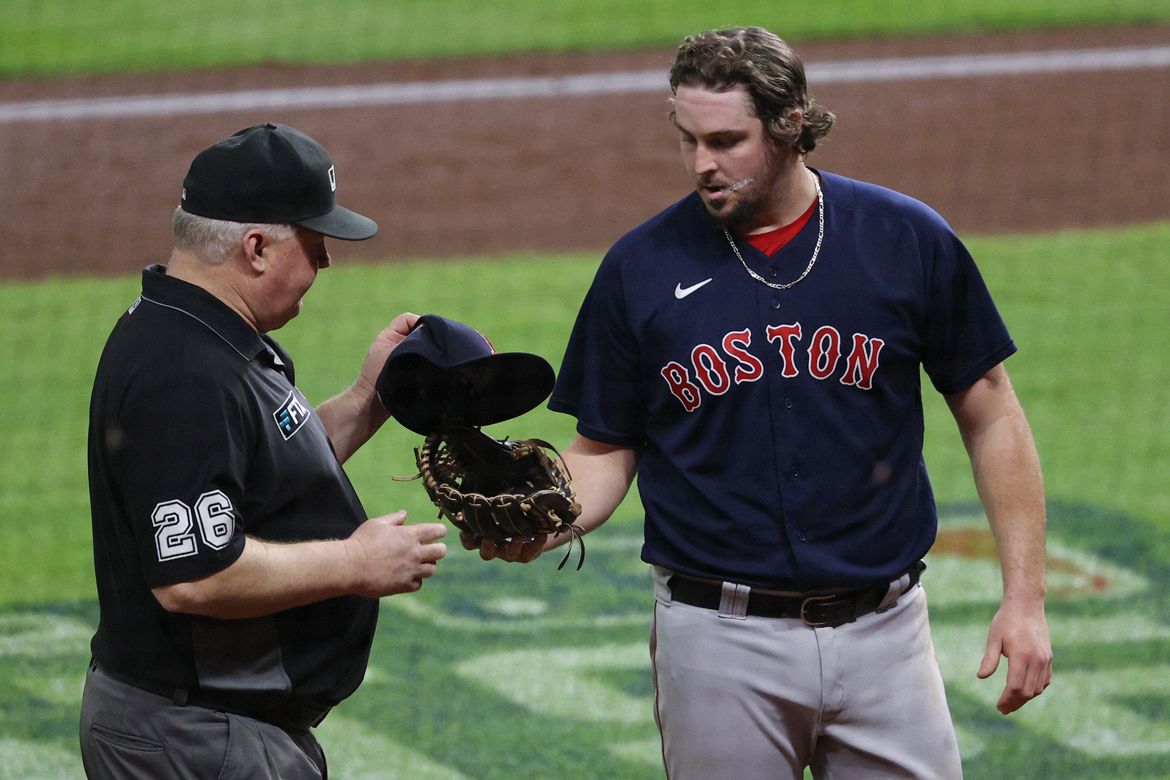 The checks between innings continued through the playoffs, but the discussion around sticky substances isn't over yet.