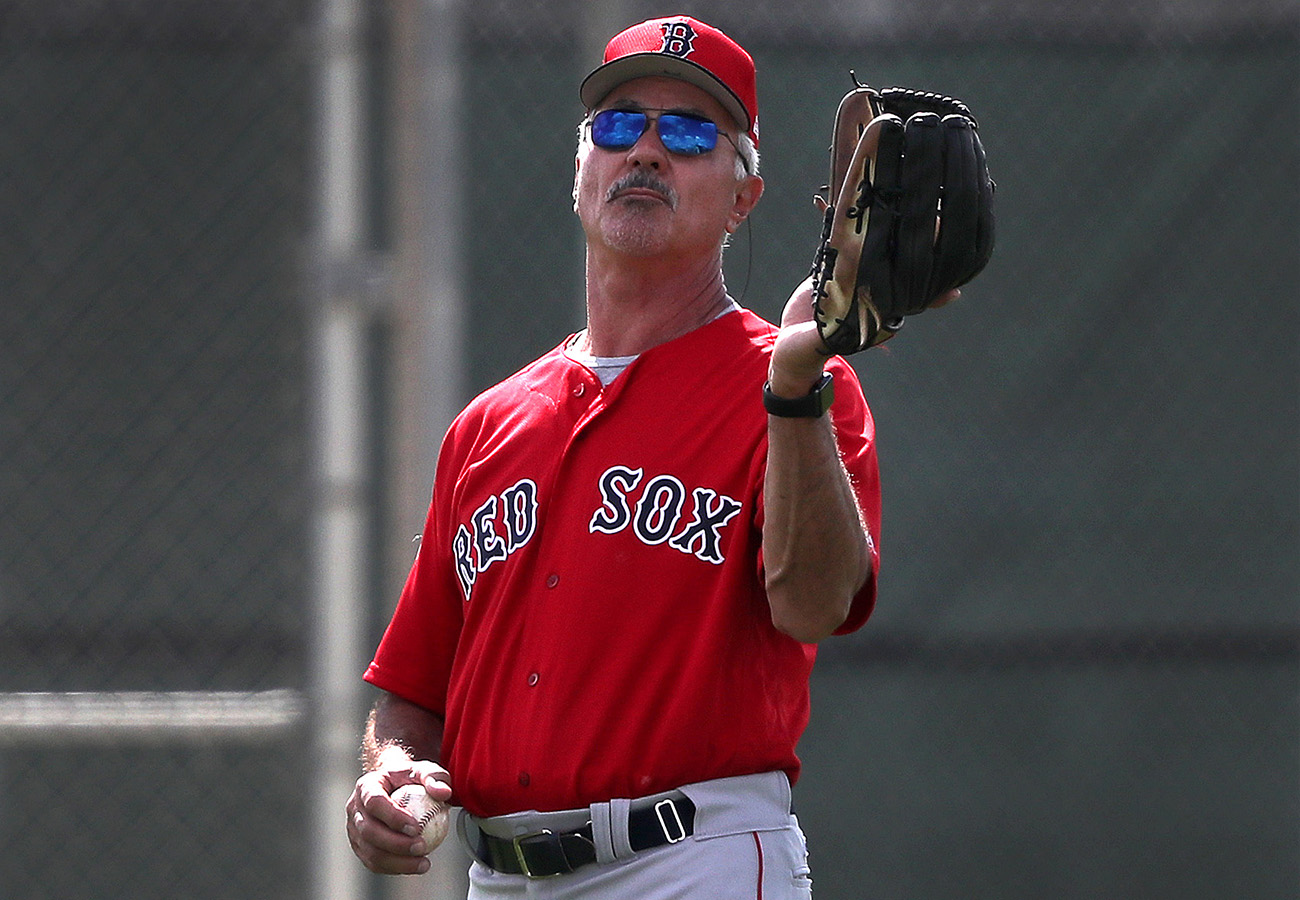 Dwight Evans, shown at spring training in 2019, will be among the many usual sights and people absent from Fort Myers this year.