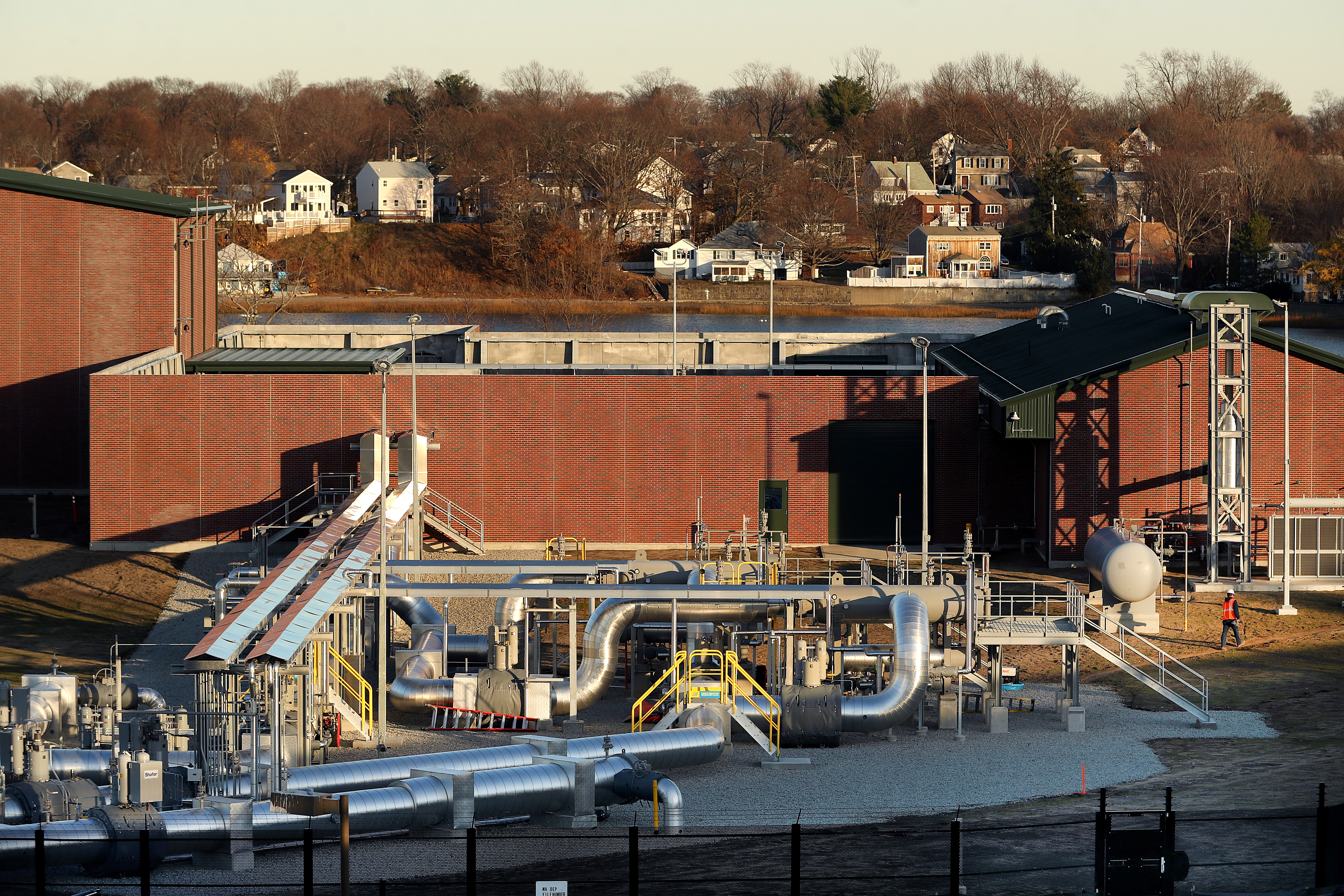 Nearly 1,000 homes, along with nursing homes and schools, are within a one-mile radius of the gas compressor station.
