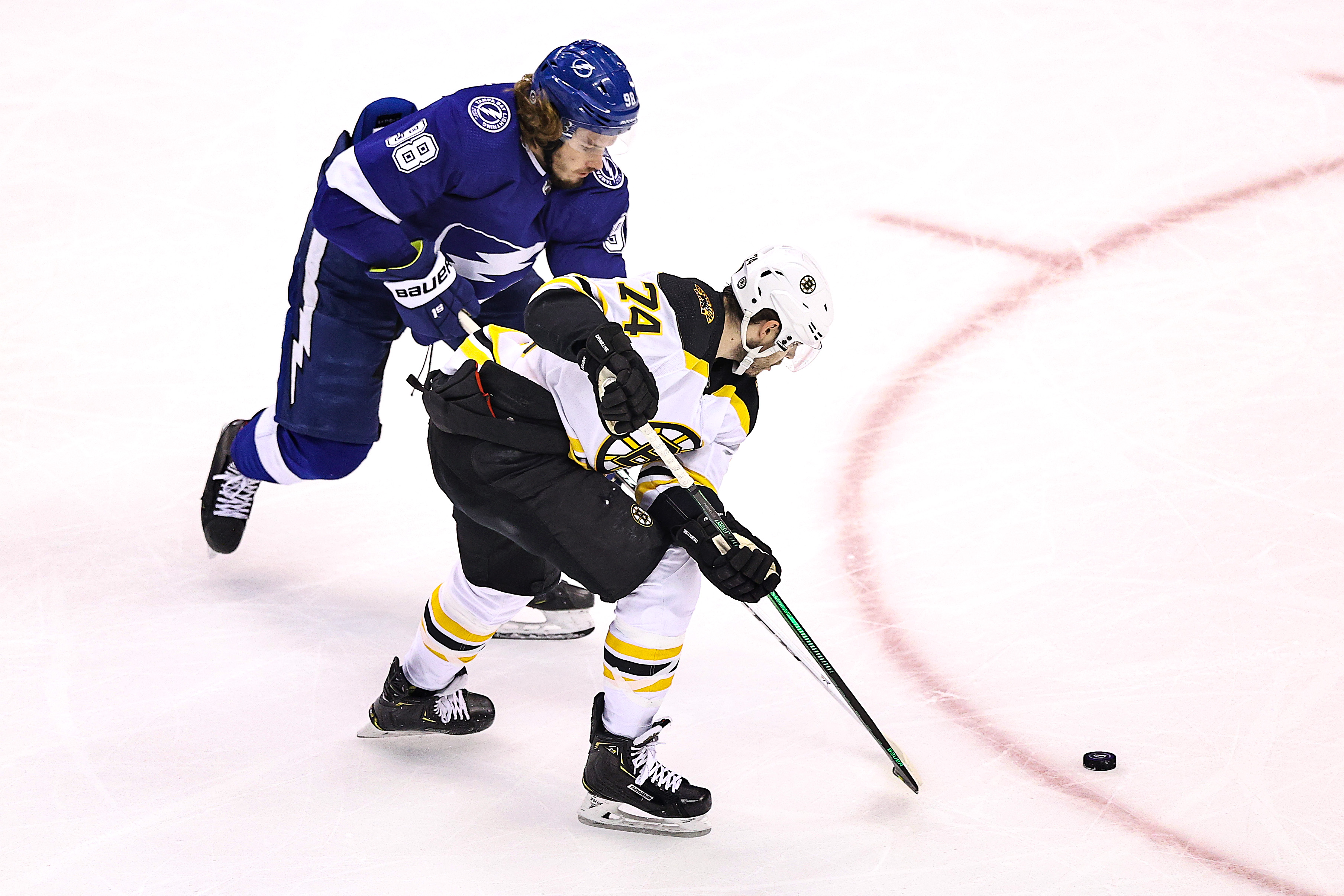 Jake DeBrusk scored four goals in 13 playoff games, but he didn't play with a lot of grit.