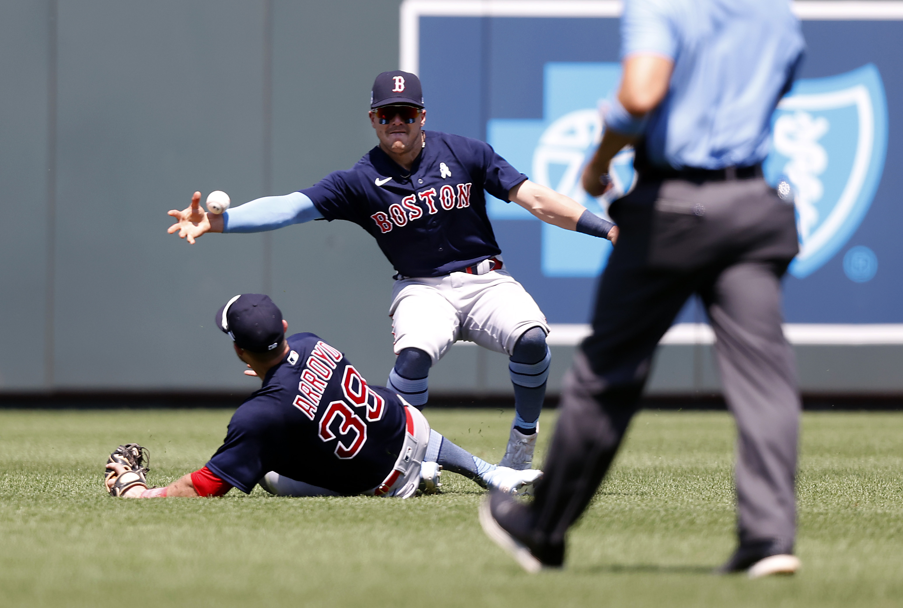 Red Sox Notebook: Christian Arroyo, Kevin Plawecki exit early with injuries